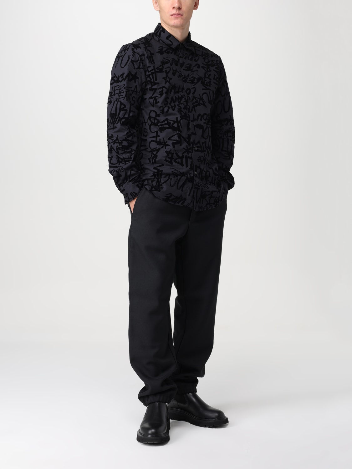 Versace Jeans Couture 75GAL2RG-NS316 Negro - textil Camisas manga larga  Hombre 330,50 €