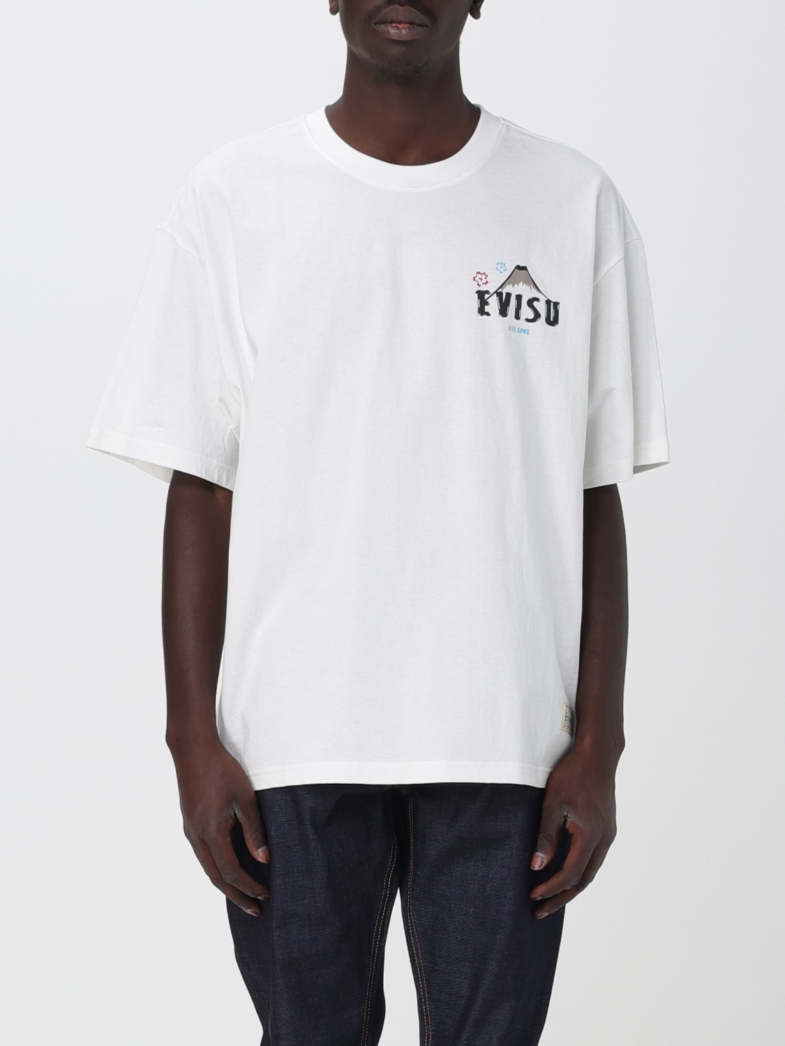 EVISU: T-shirt men - White | EVISU t-shirt 2EAHTM3TS1103LFCT