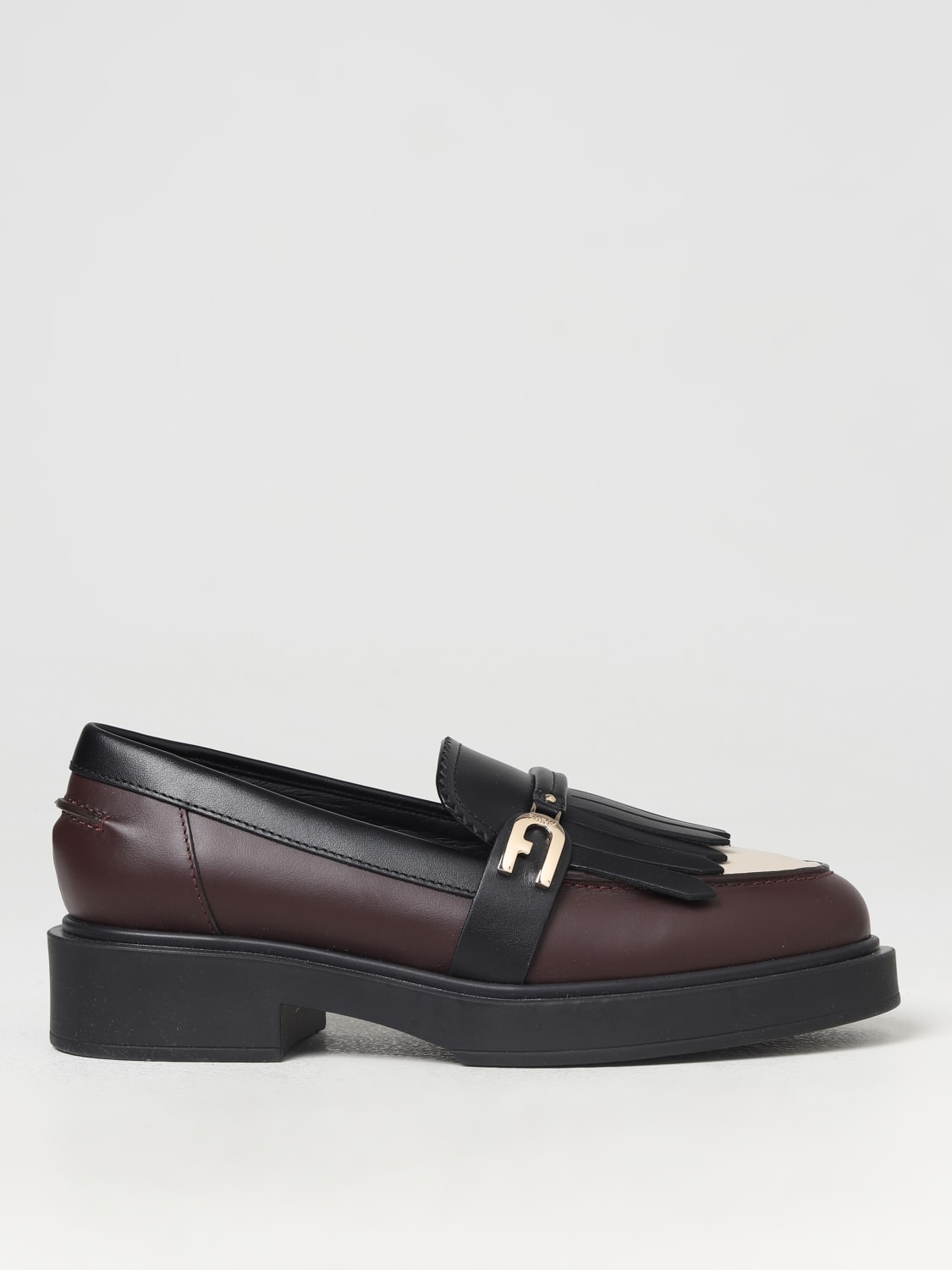 FURLA: Loafers woman - Burgundy | FURLA loafers YG84FGLBX2401 online at ...