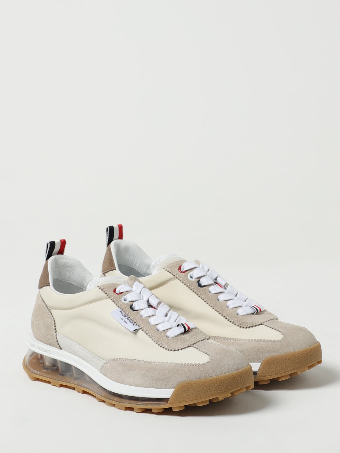 Thom Browne nylon and suede sneakers