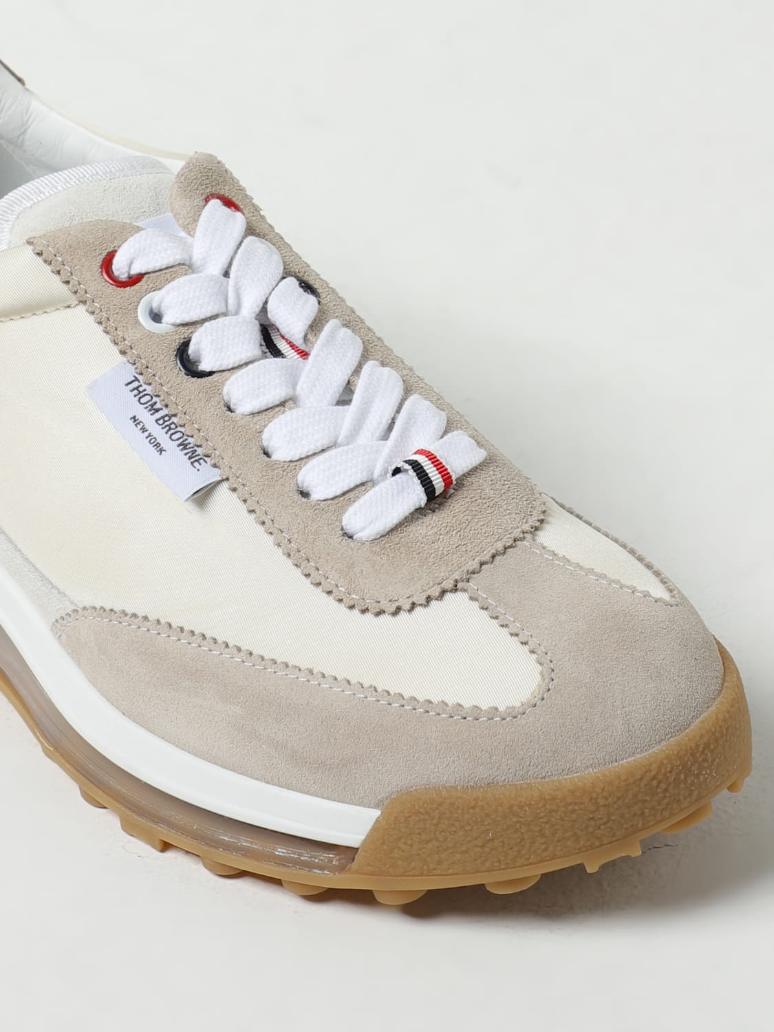 Thom Browne nylon and suede sneakers