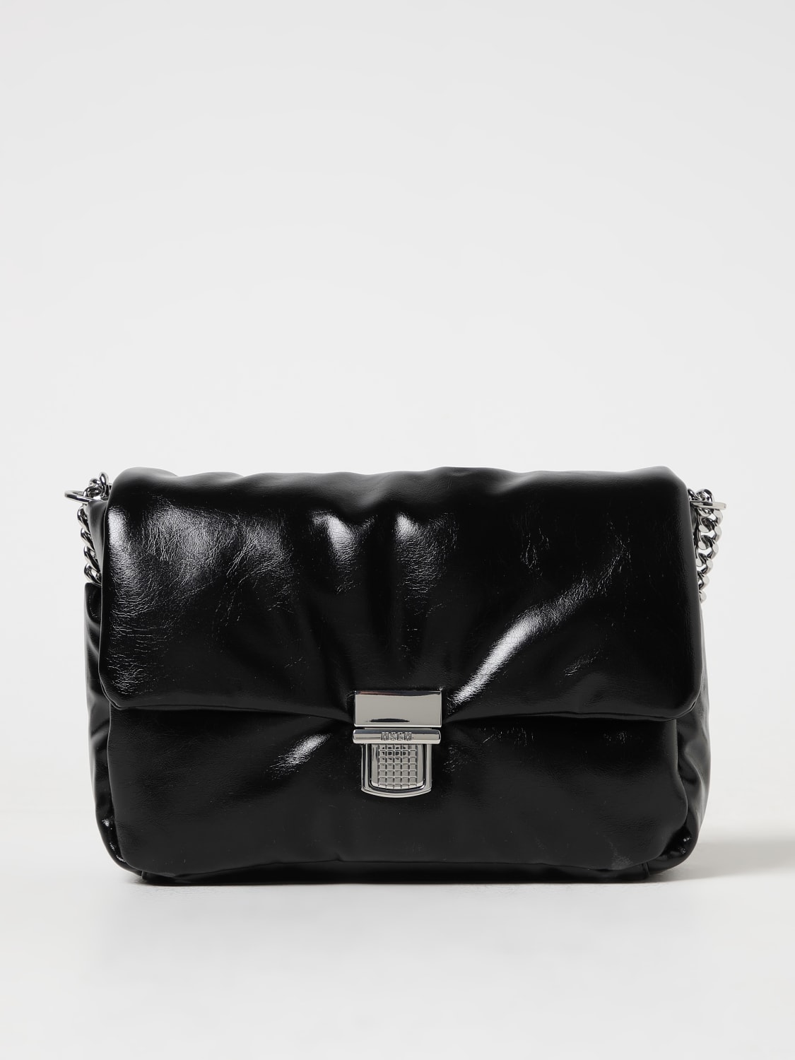 MSGM: bag in synthetic leather - Black  MSGM crossbody bags 3541MDZ11486  online at