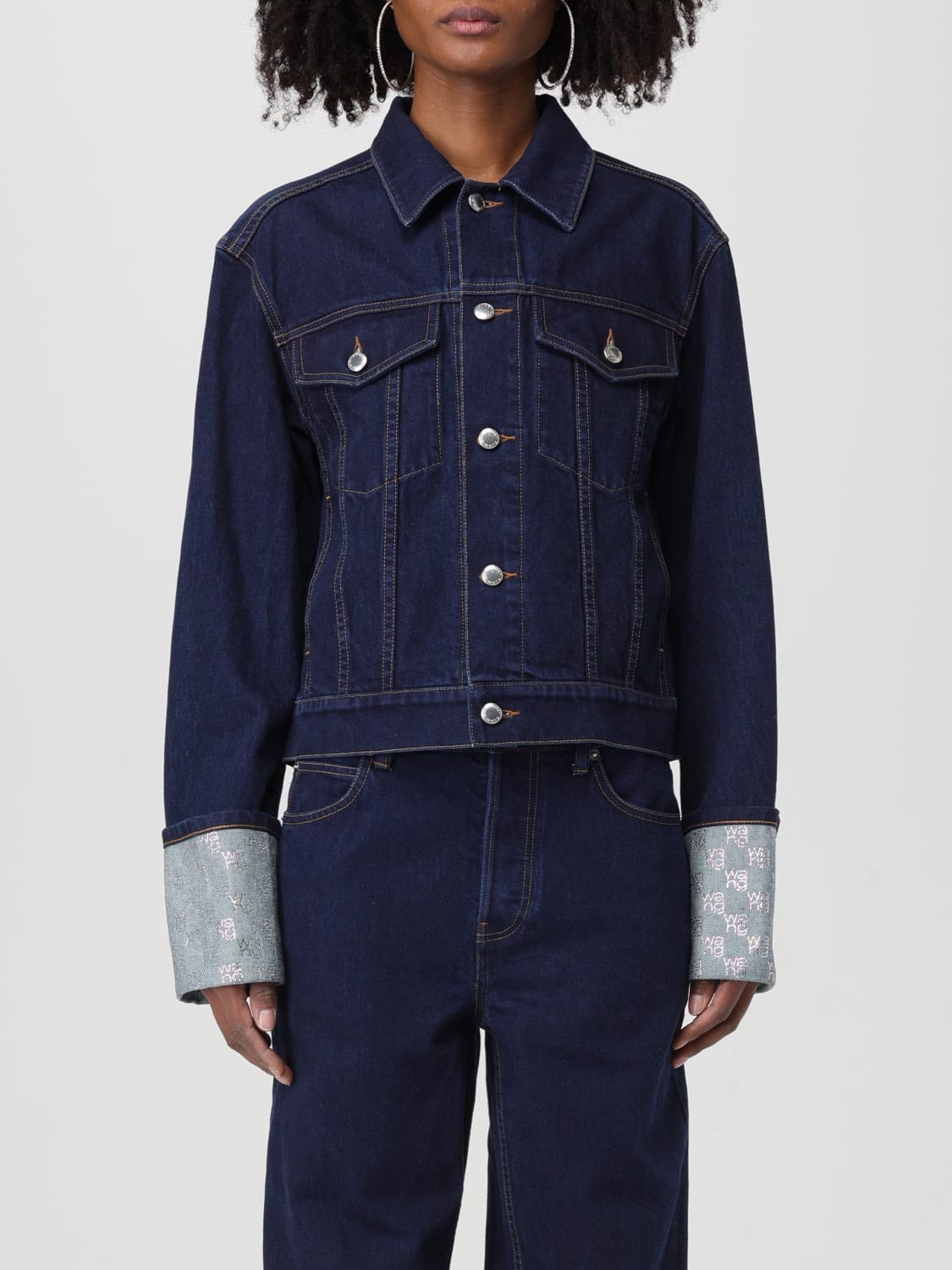 Alexander Wang Blue Denim Bolero Jacket Alexander Wang