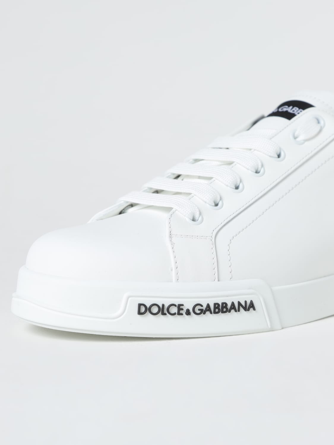 DOLCE GABBANA Portofino sneakers in leather White Dolce