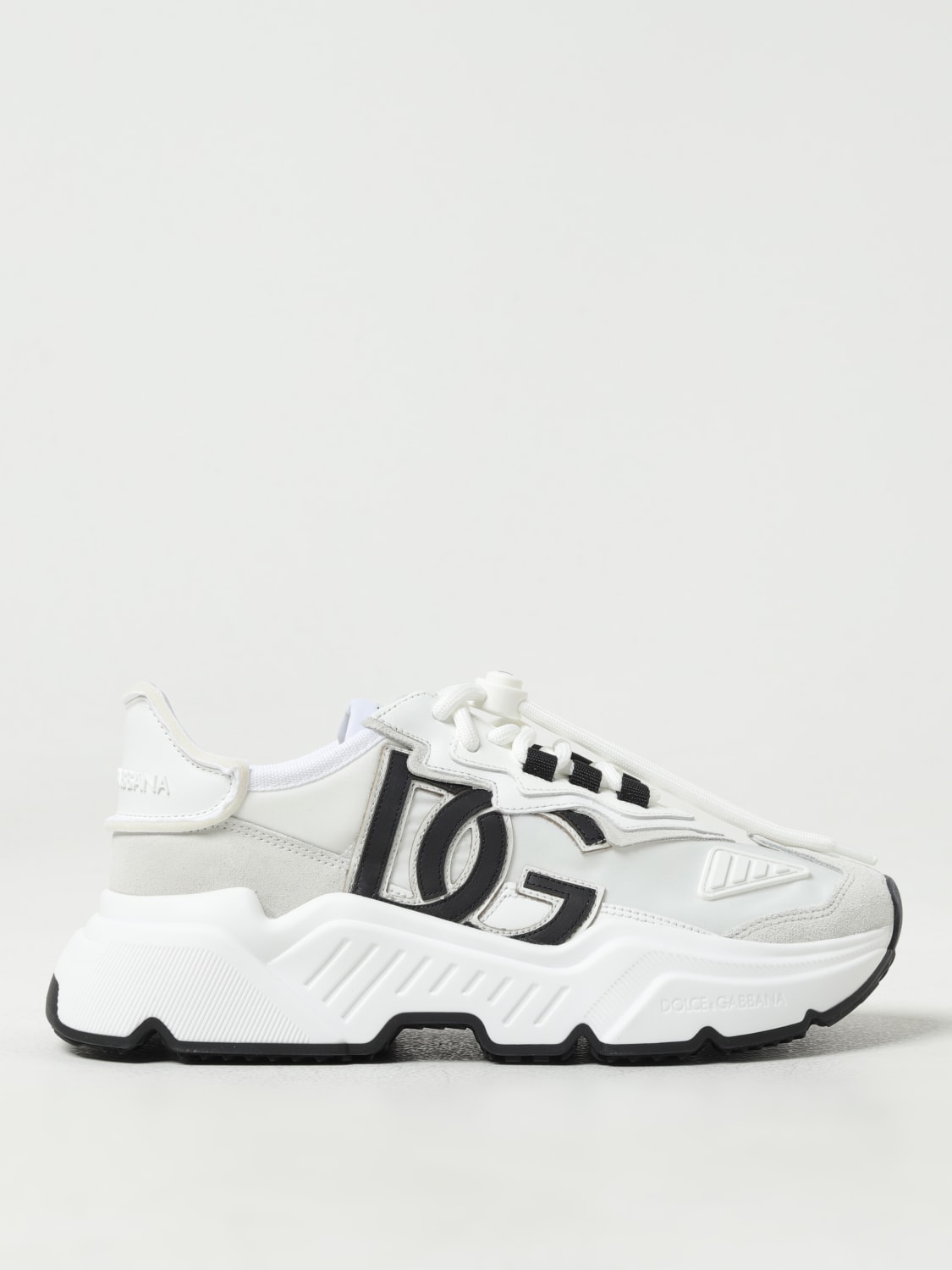 Dolce gabbana black and white outlet sneakers