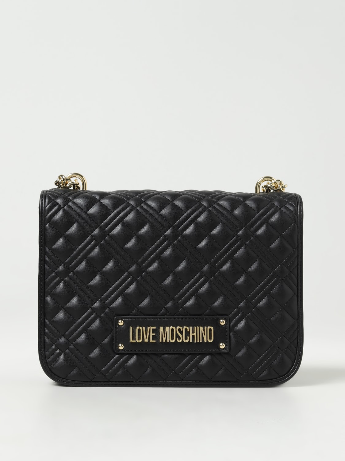 LOVE MOSCHINO bag in quilted synthetic leather Black Love