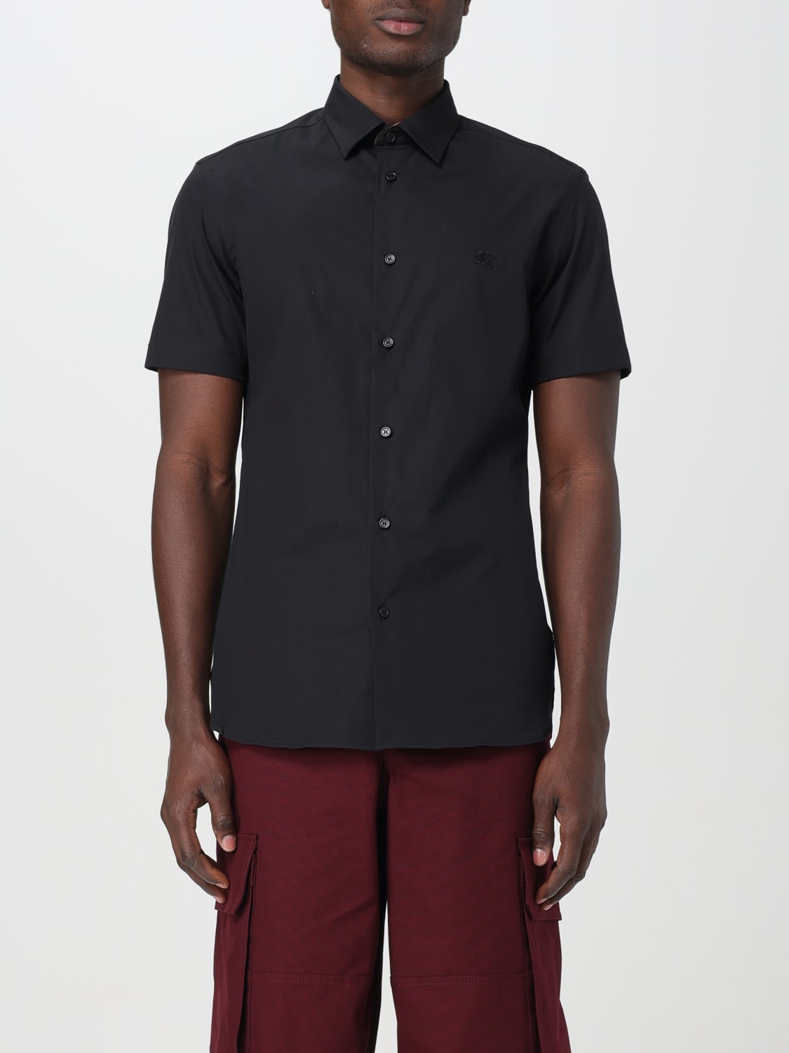 Black burberry dress on sale shirt