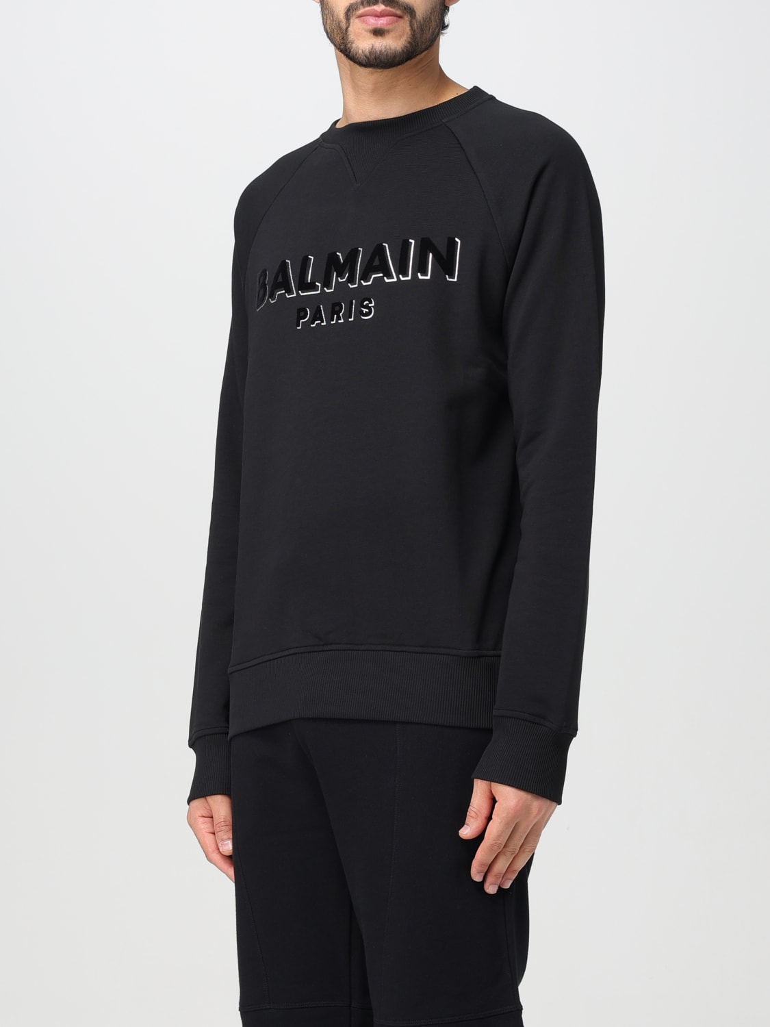 BALMAIN：スウェットシャツ メンズ - ブラック 1 | GIGLIO.COM