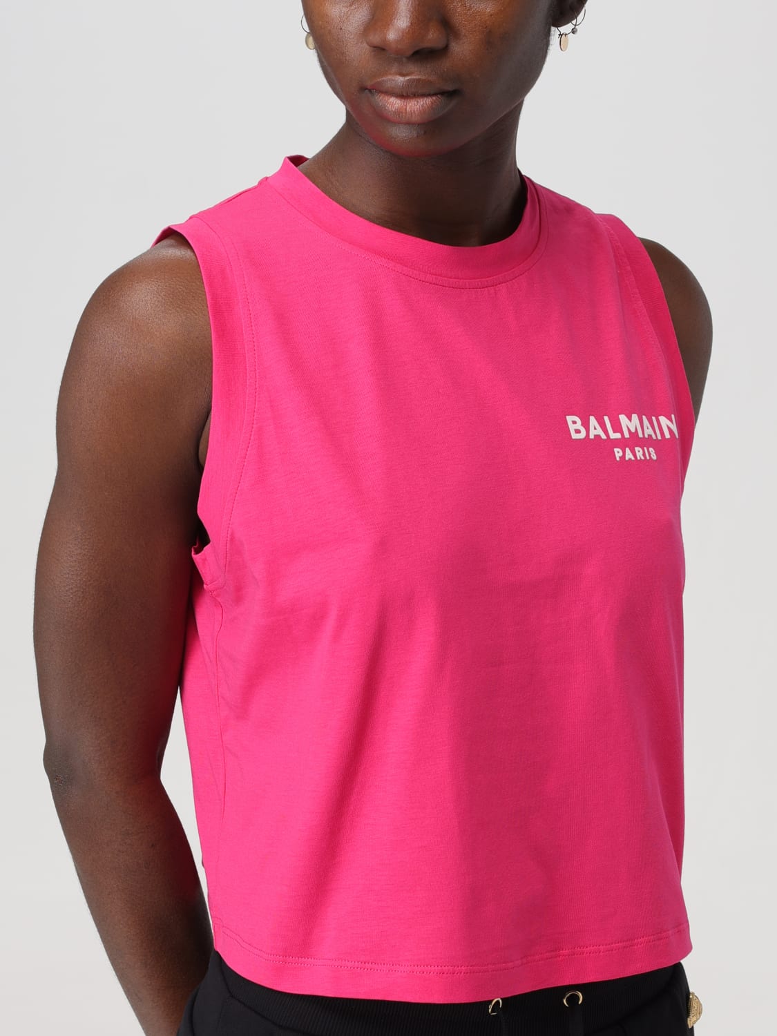 Bright pink discount balmain top