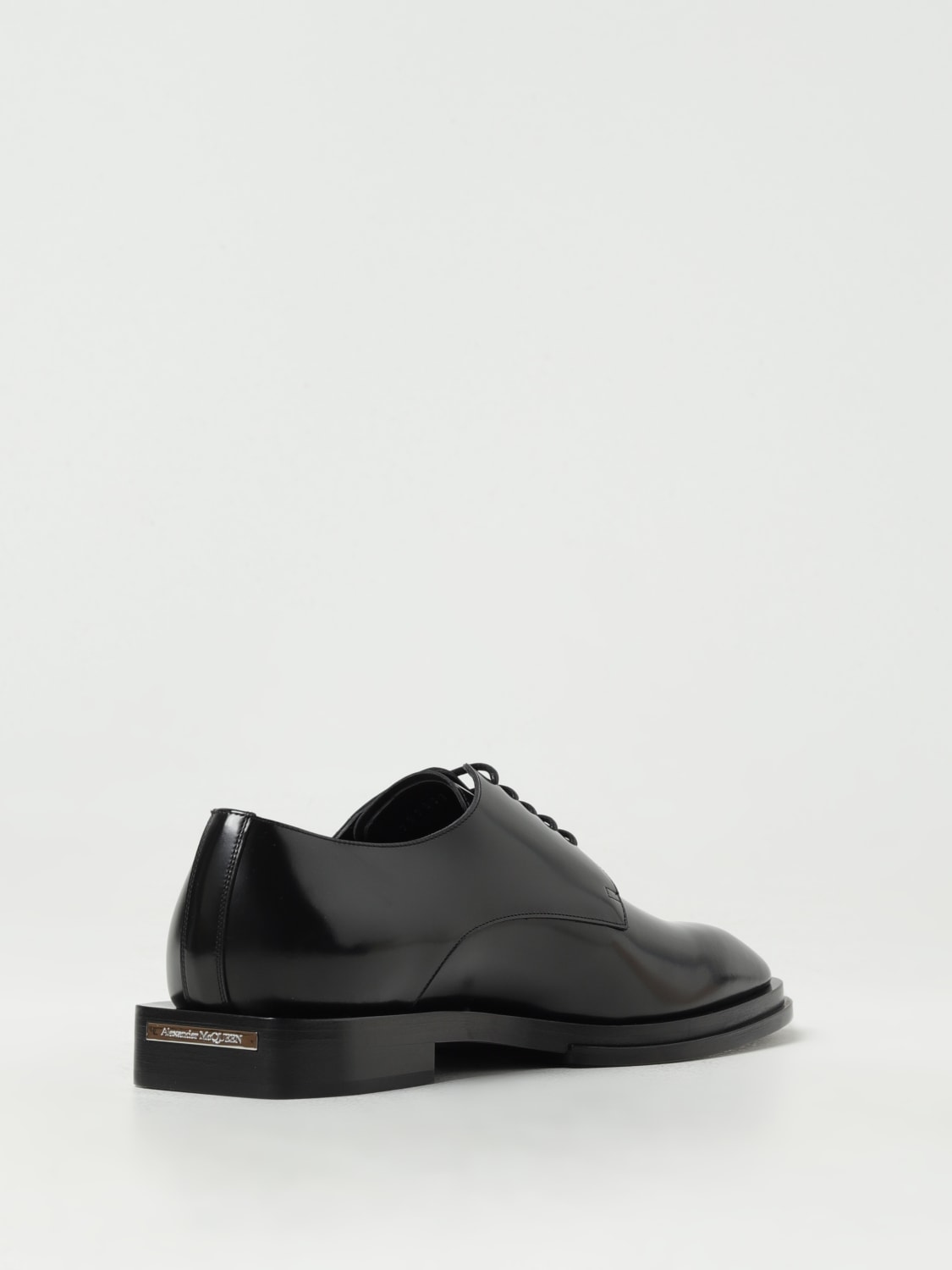 ドレスシューズ・革靴・ビジネスシューズ Alexander Mcqueen Black leather lace-up shoes Alexander McQueen - Leather lace-up derby shoes black - The