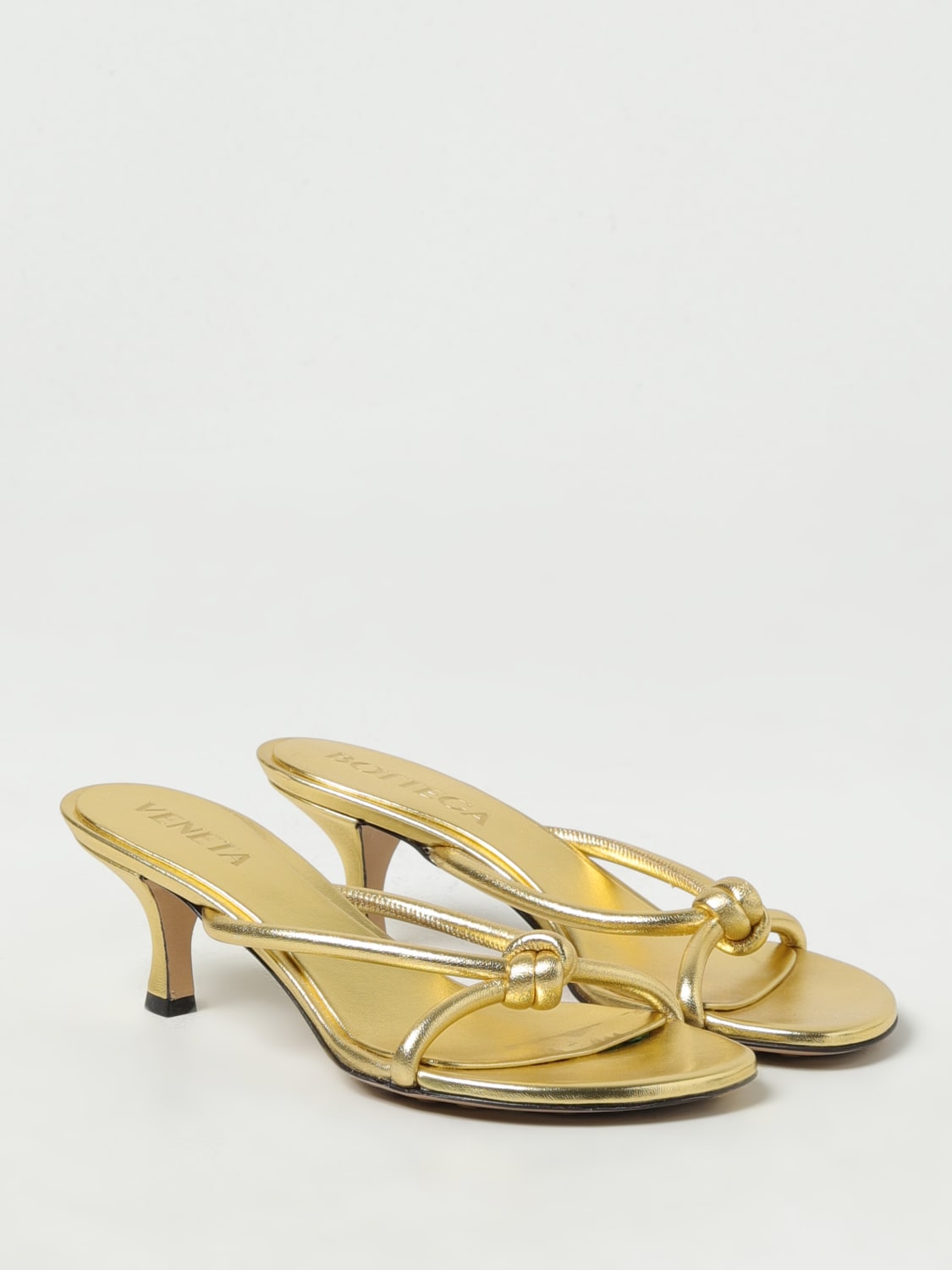 Bottega veneta deals gold sandals