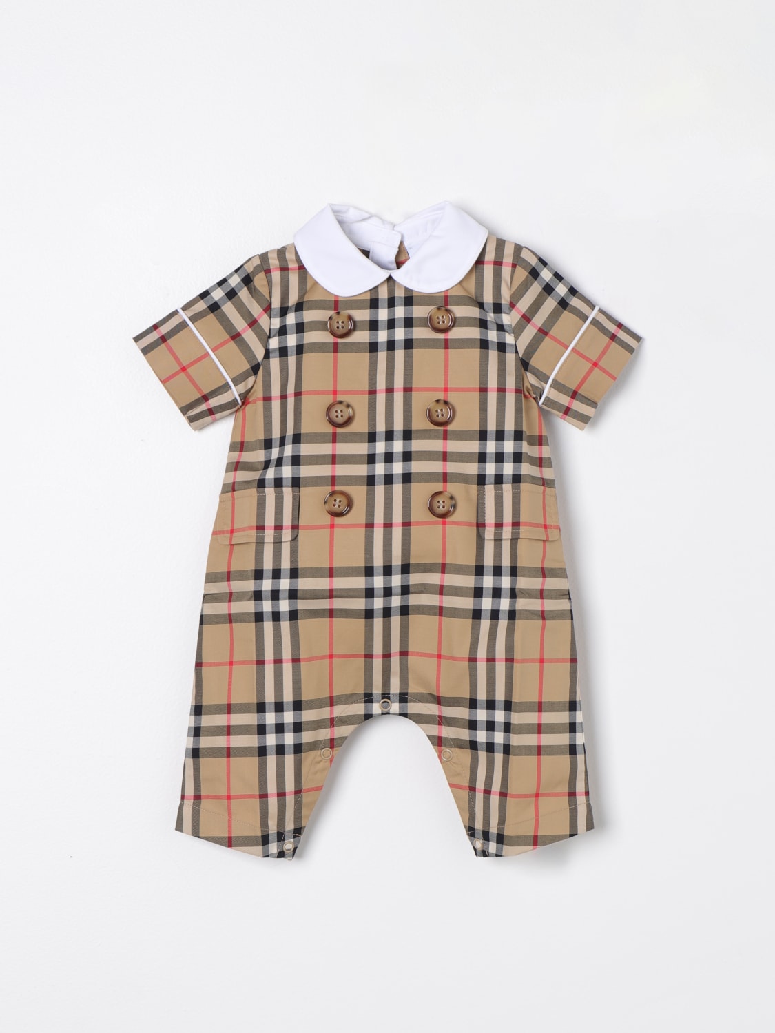 BURBERRY KIDS：连体服儿童- 米色| BURBERRY KIDS 运动服8069153 在线