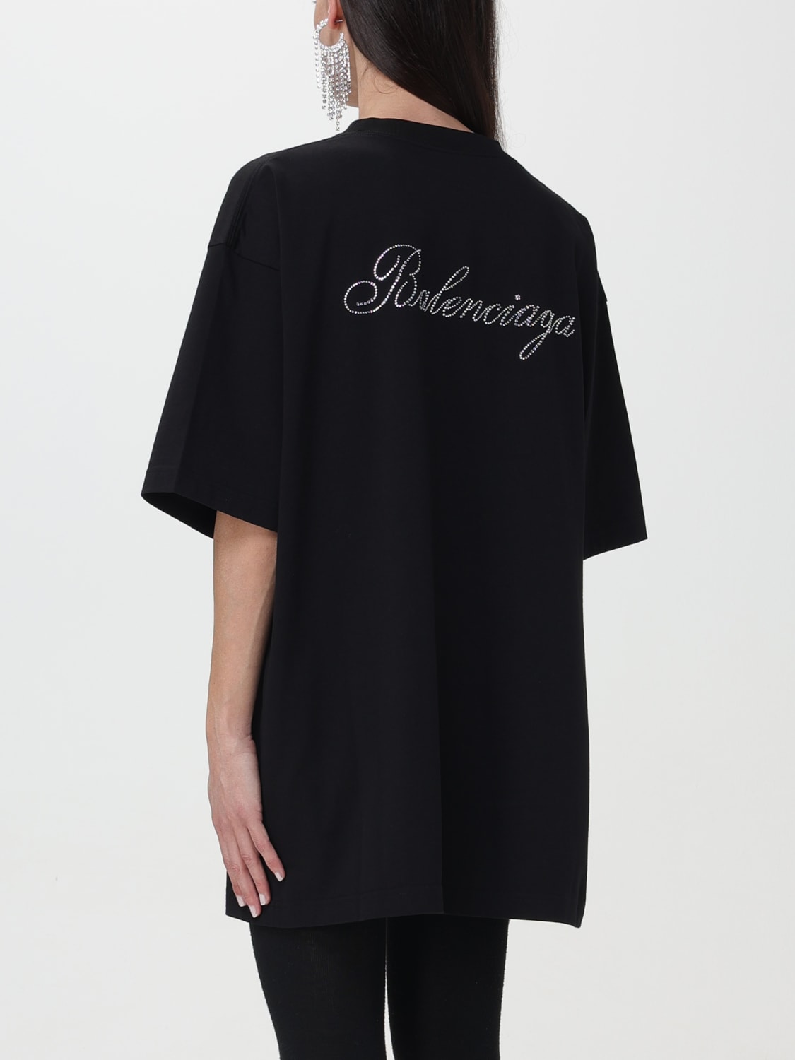 BALENCIAGA：Tシャツ レディース - ブラック | GIGLIO.COMオンラインの 