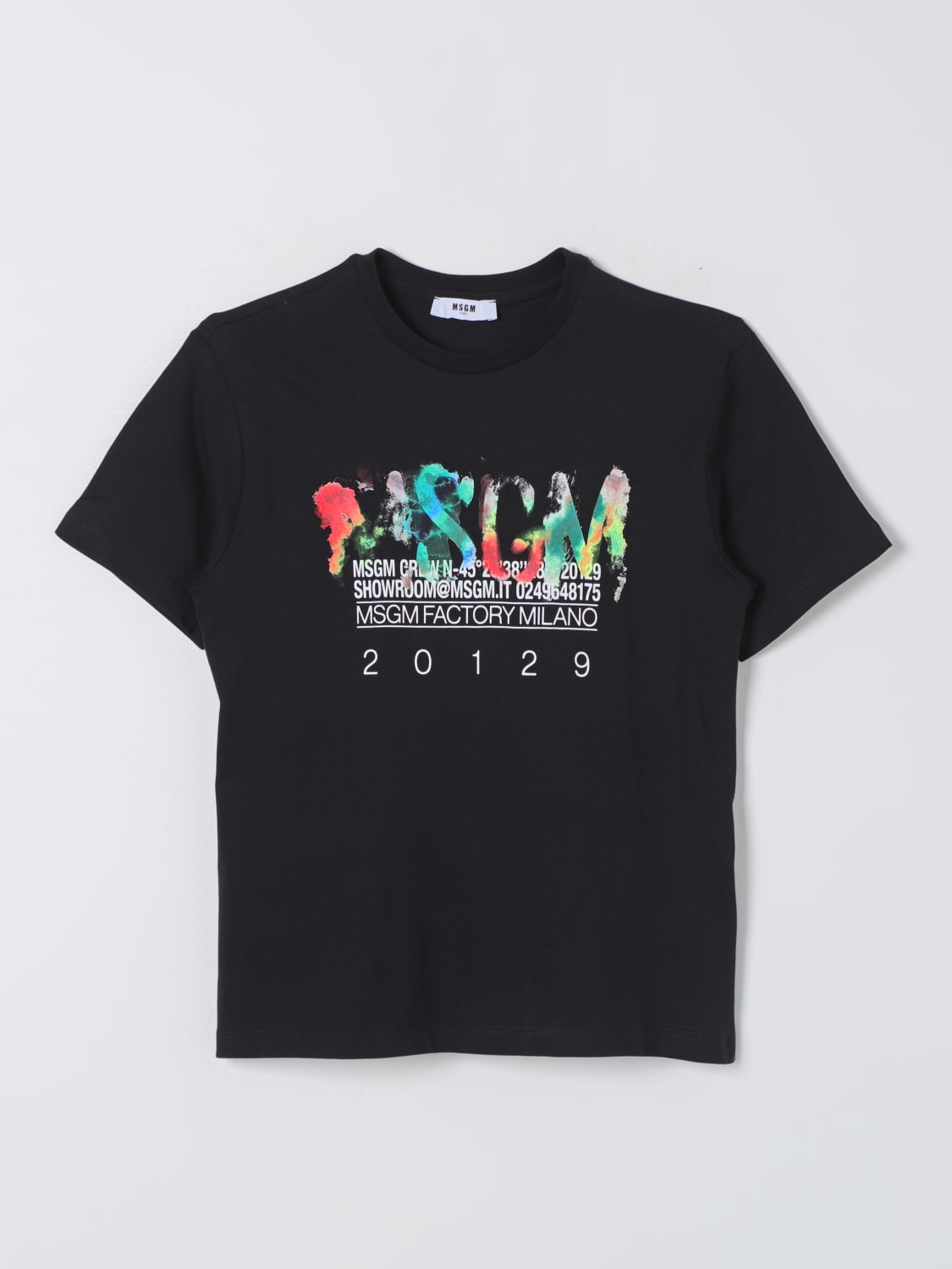 MSGM KIDS: t-shirt for boys - Black | MSGM Kids t-shirt