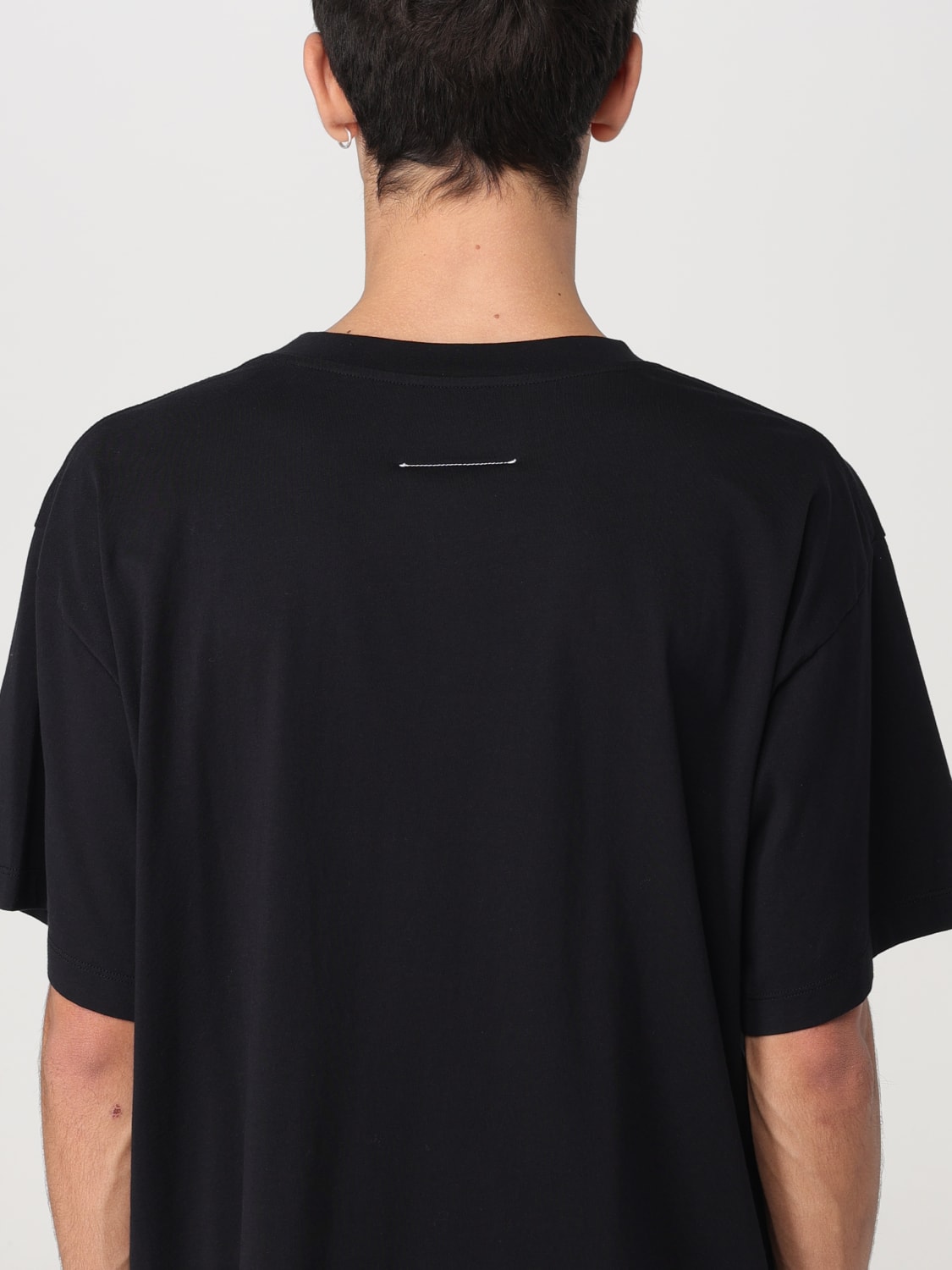 MM6 MAISON MARGIELA：Tシャツ メンズ - ブラック | GIGLIO.COM