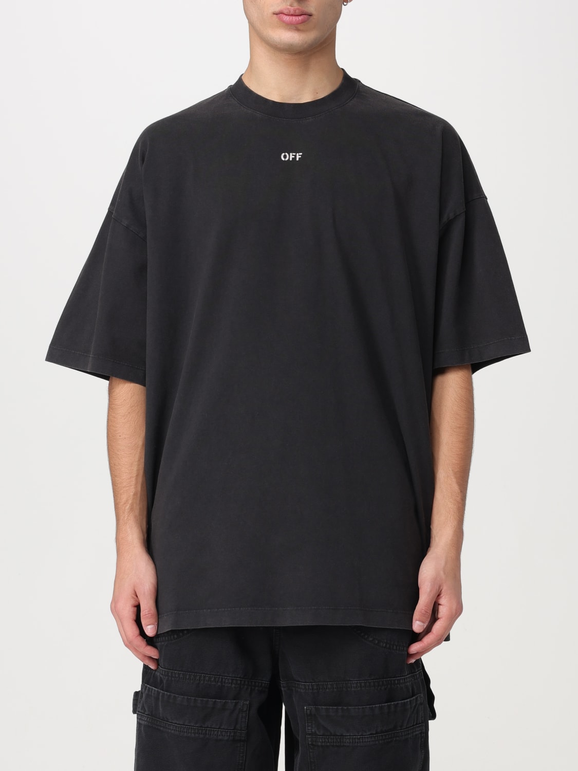 OFF-WHITE：Tシャツ メンズ - ブラック | GIGLIO.COMオンラインのOFF ...