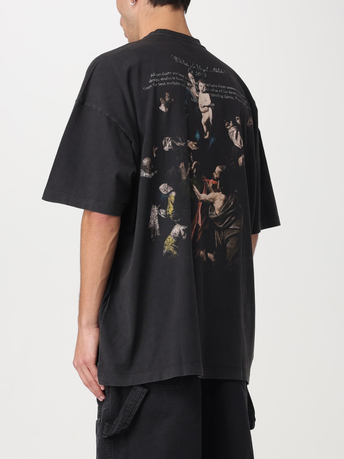 OFF-WHITE：Tシャツ メンズ - ブラック | GIGLIO.COMオンラインのOff