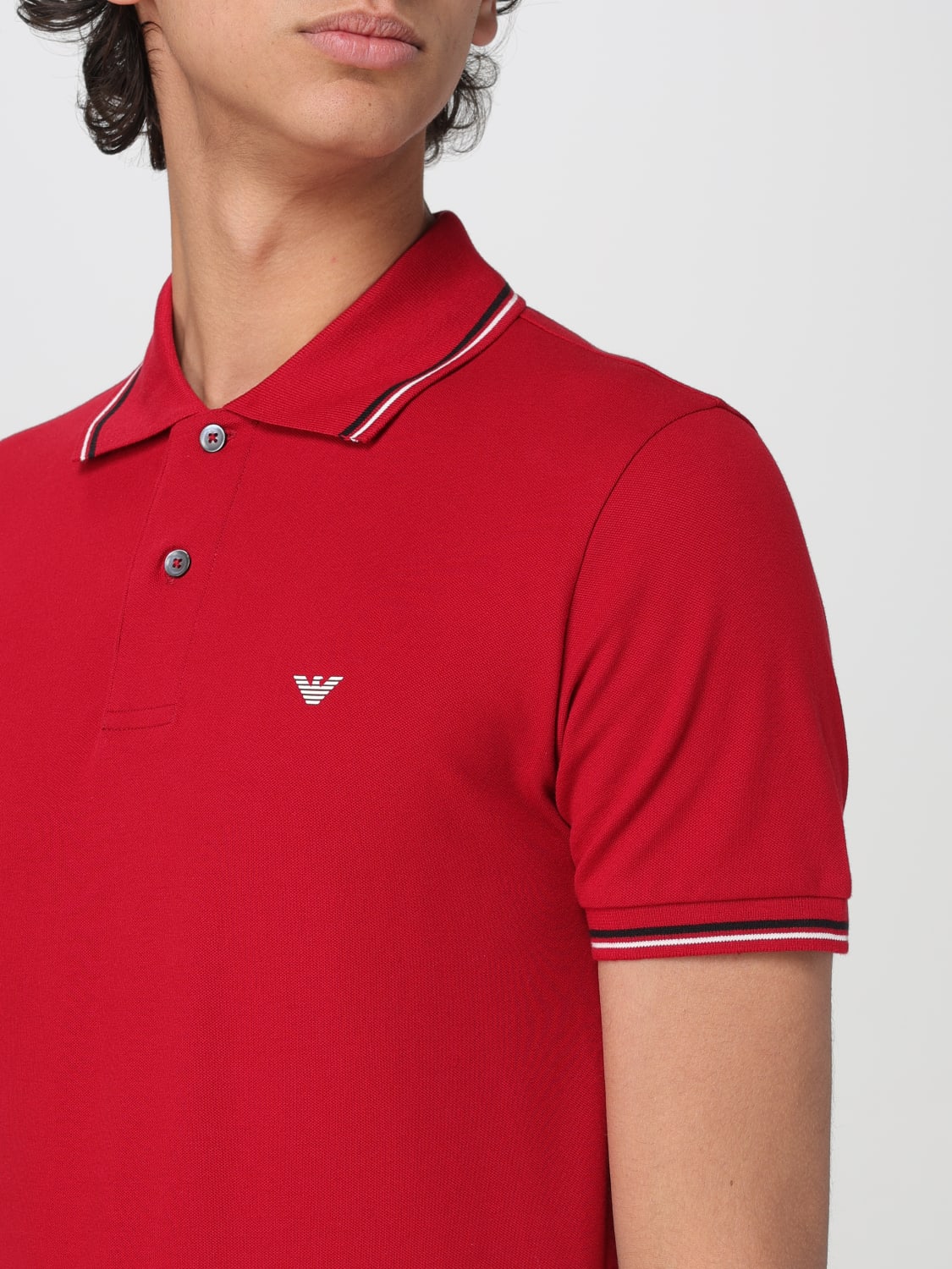 EMPORIO ARMANI Polo shirt men Red EMPORIO ARMANI polo shirt