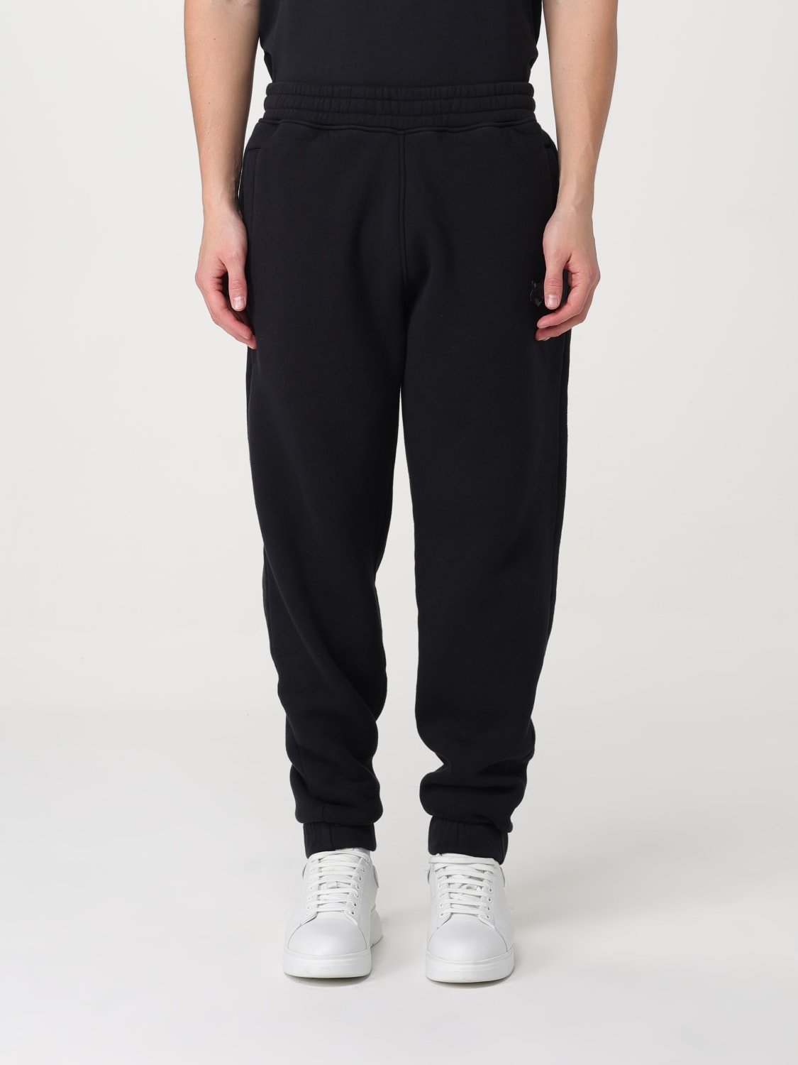 MAISON KITSUNÉ: Pants men - Black | MAISON KITSUNÉ pants MM01125KM0307 ...