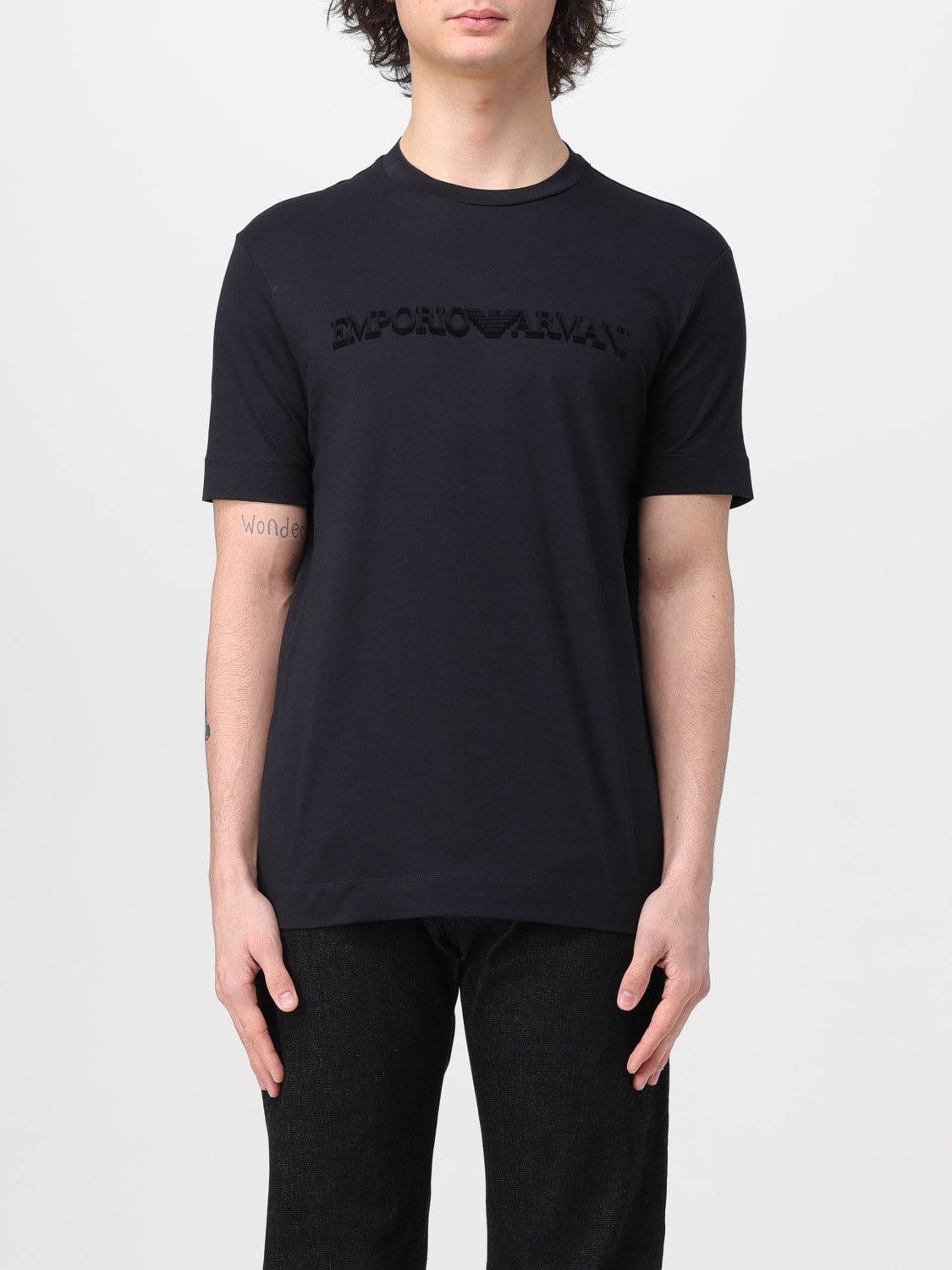 EMPORIO ARMANI: T-shirt men - Navy | EMPORIO ARMANI t-shirt 6R1TB41JPZZ ...