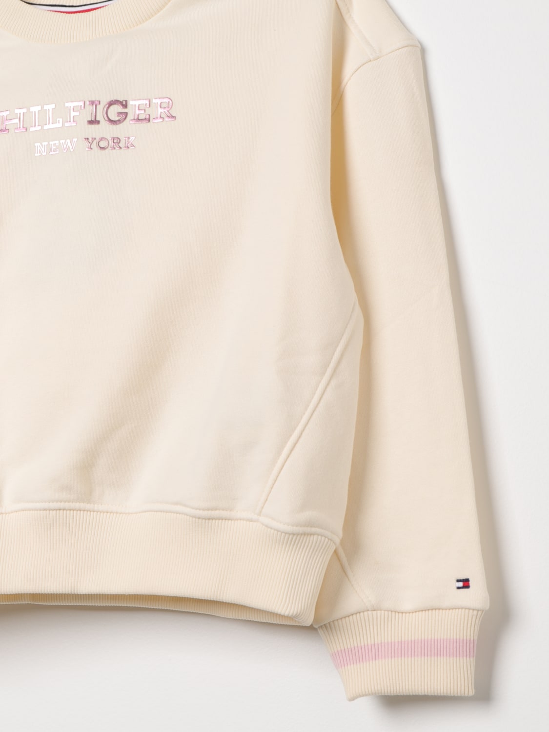 TOMMY HILFIGER sweater for girls Yellow Cream Tommy Hilfiger