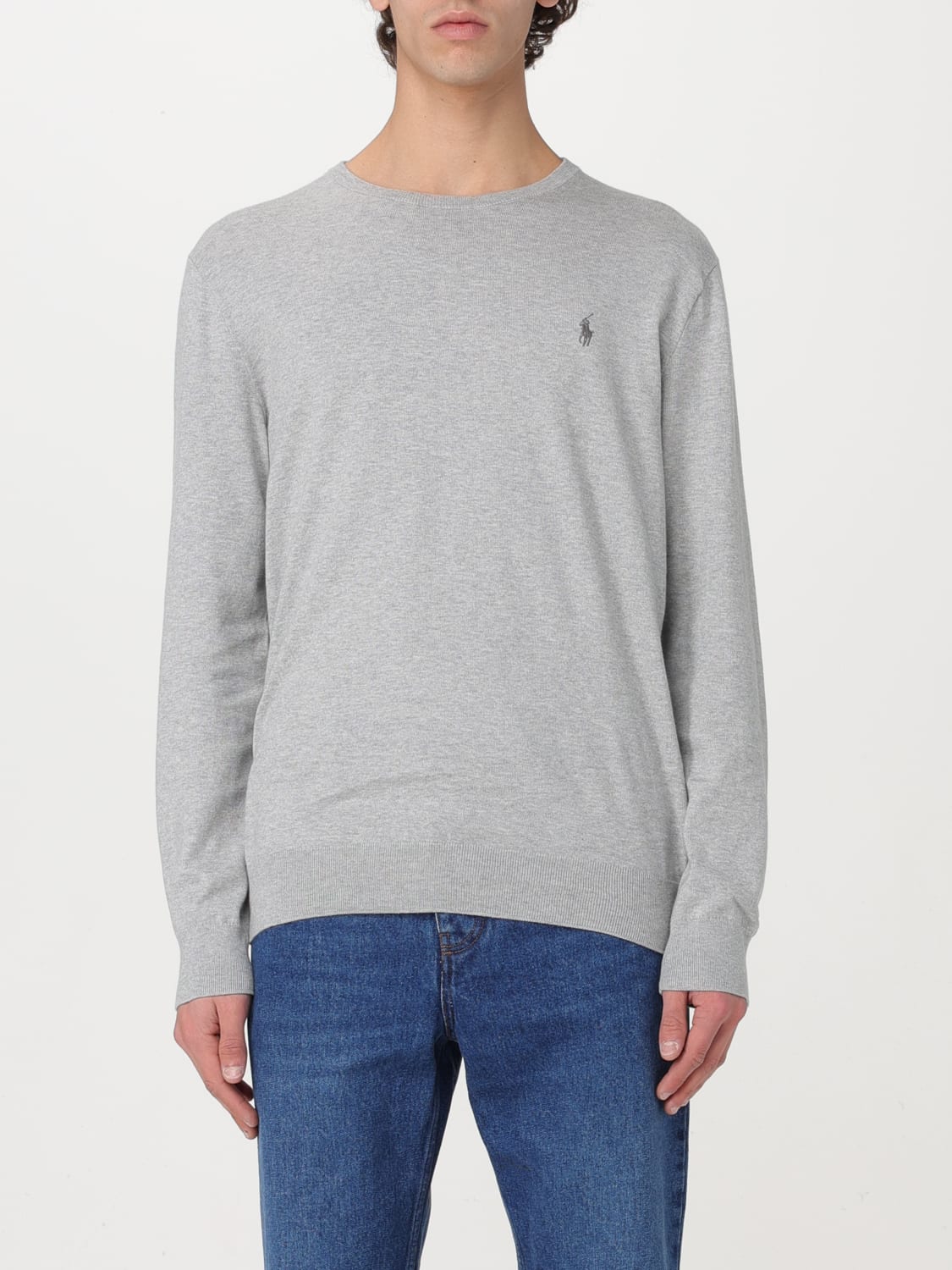 POLO RALPH LAUREN: Sweater men - Grey | POLO RALPH LAUREN sweater ...