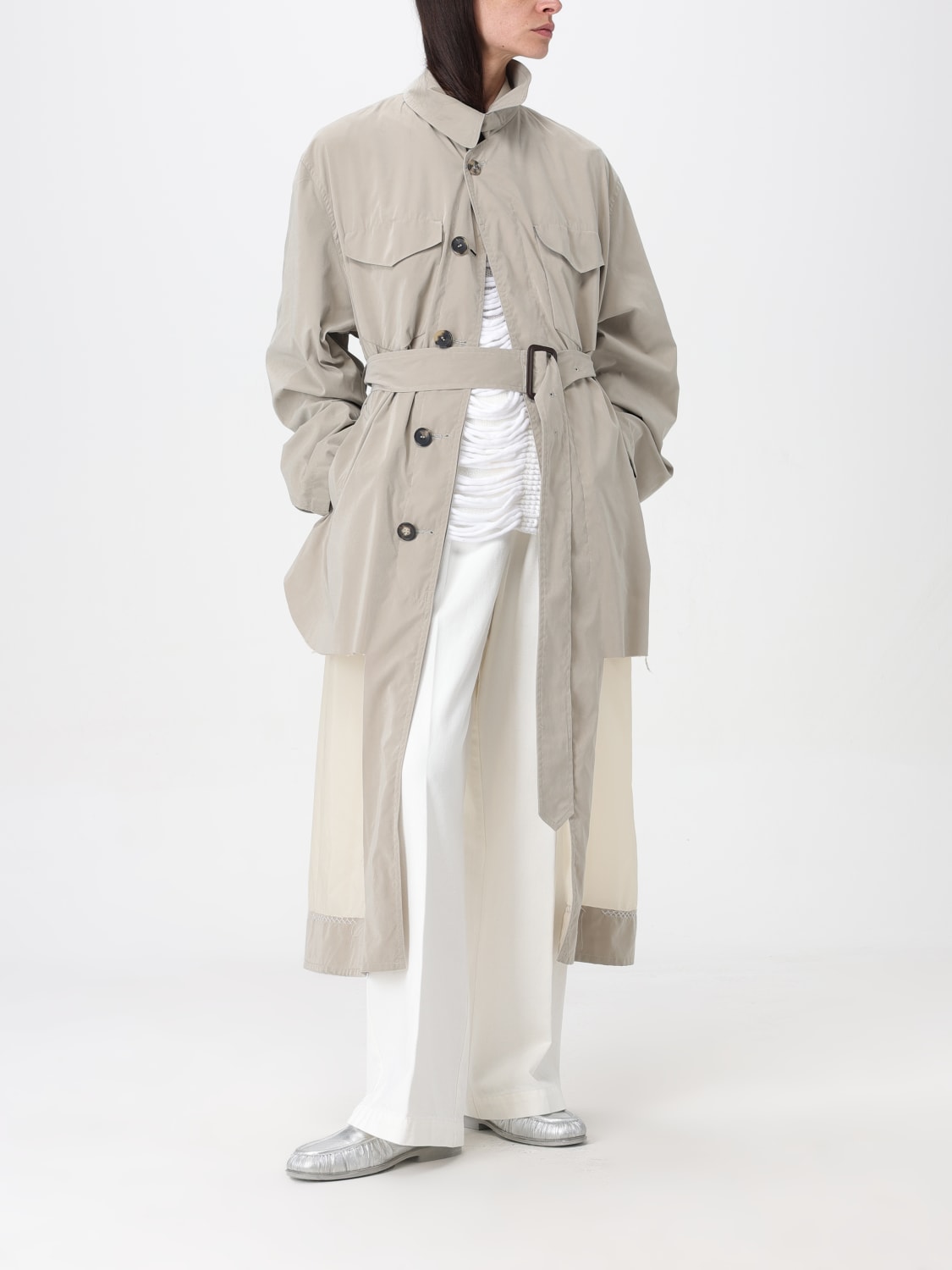 MAISON MARGIELA：コート レディース - ベージュ | GIGLIO.COM