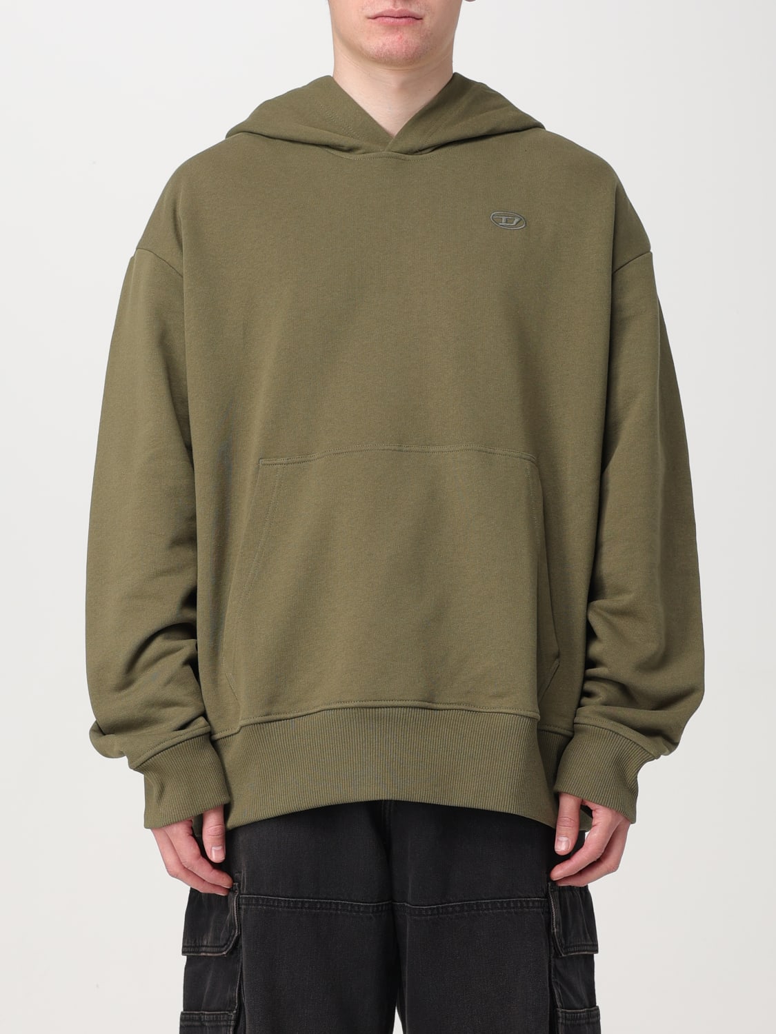 Diesel green hot sale sweatshirt