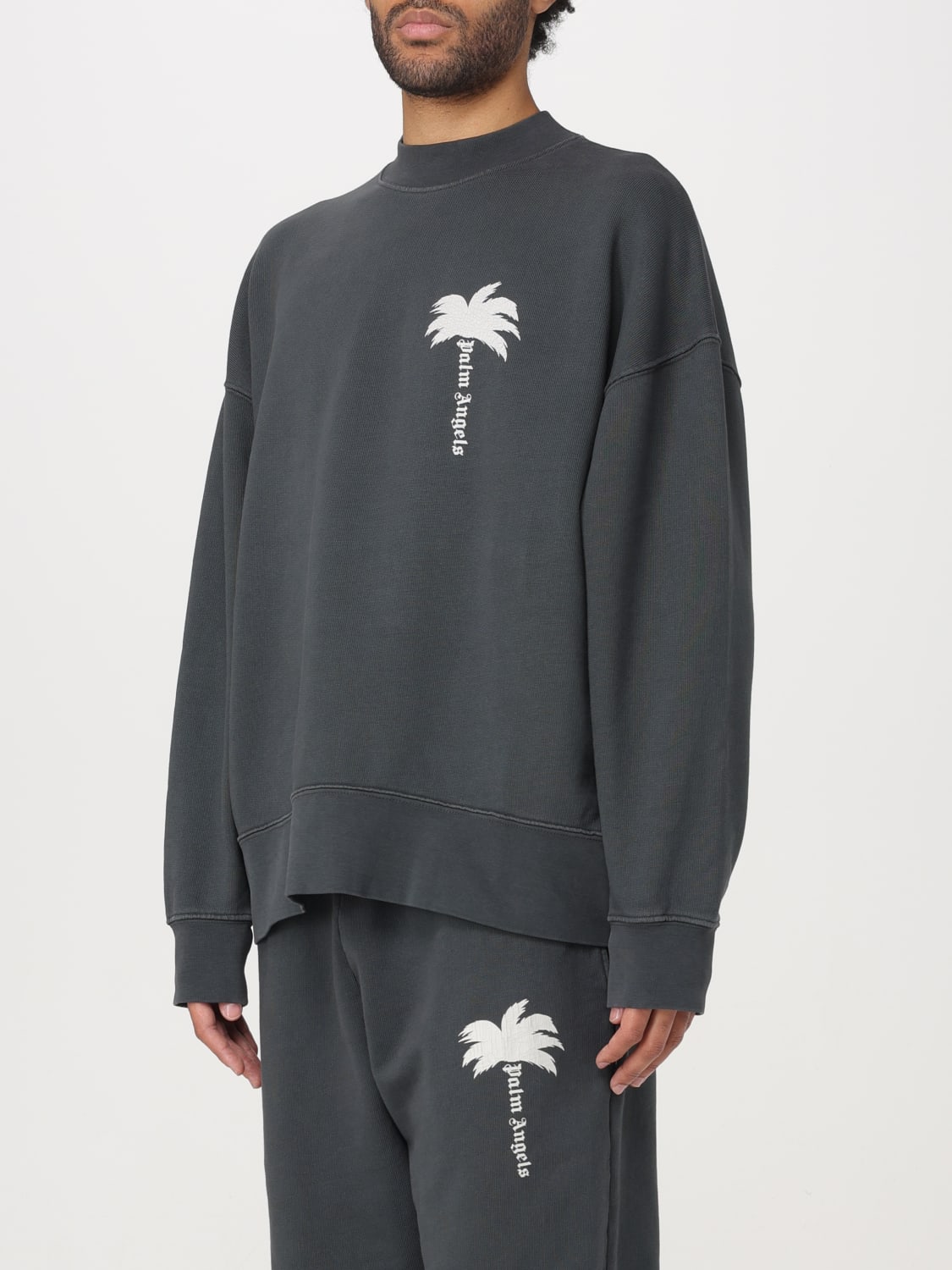 PALM ANGELS：スウェットシャツ メンズ - ブラック | GIGLIO.COM