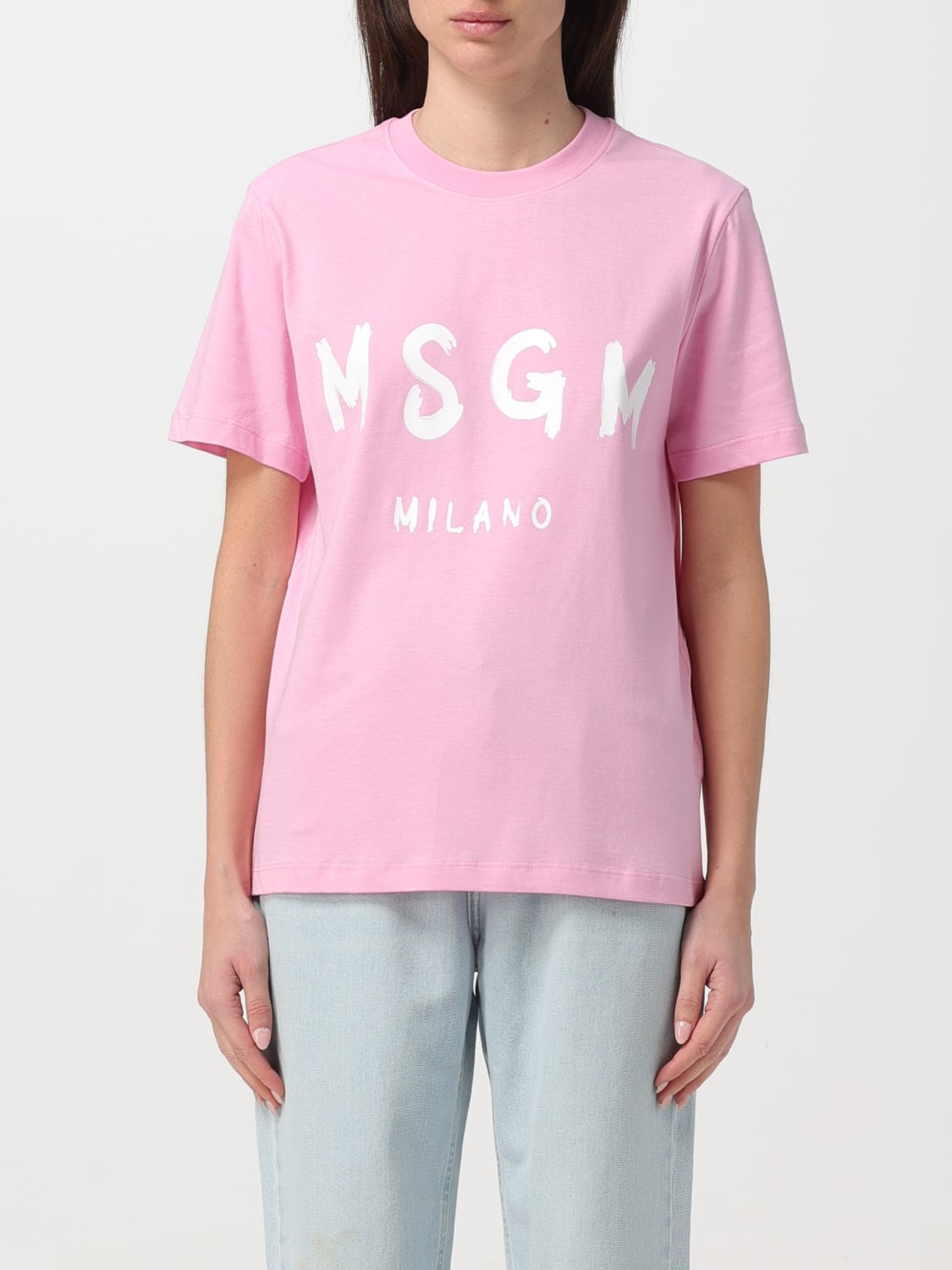 MSGM：Tシャツ レディース - ピンク | GIGLIO.COMオンラインのMSGM T