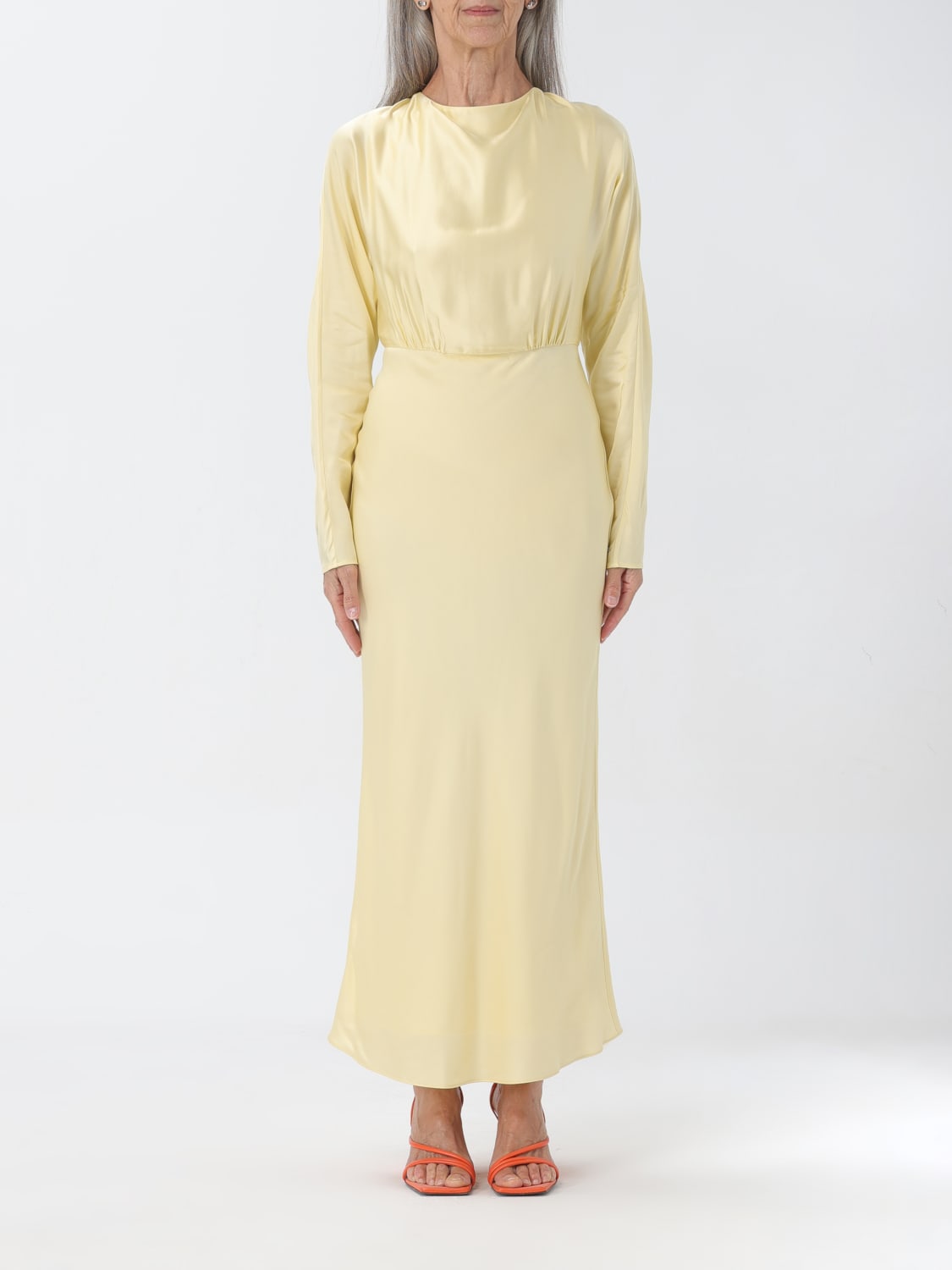 Calvin Klein, Dresses, Calvin Klein Womens Yellow Embellishedlogo Hoodie  Dress