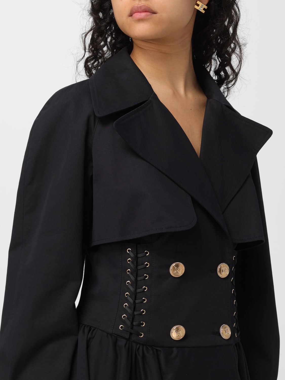 ELISABETTA FRANCHI: Jacket woman - Black | ELISABETTA FRANCHI jacket ...