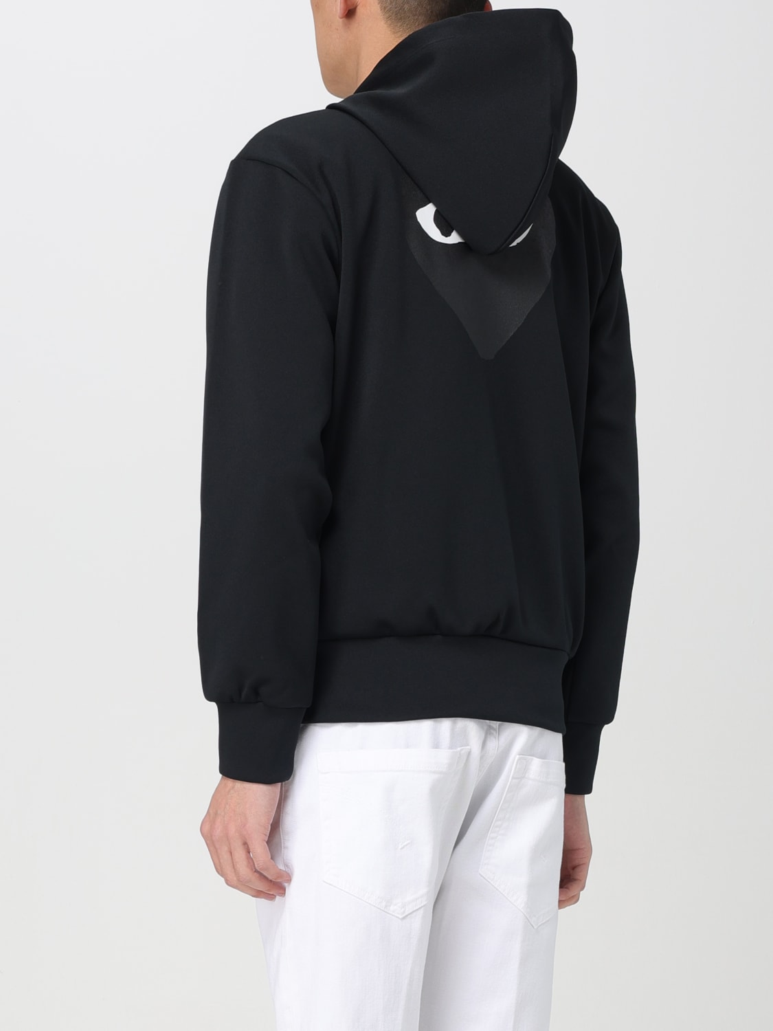 COMME DES GARCONS PLAY sweatshirt for man Black Comme Des