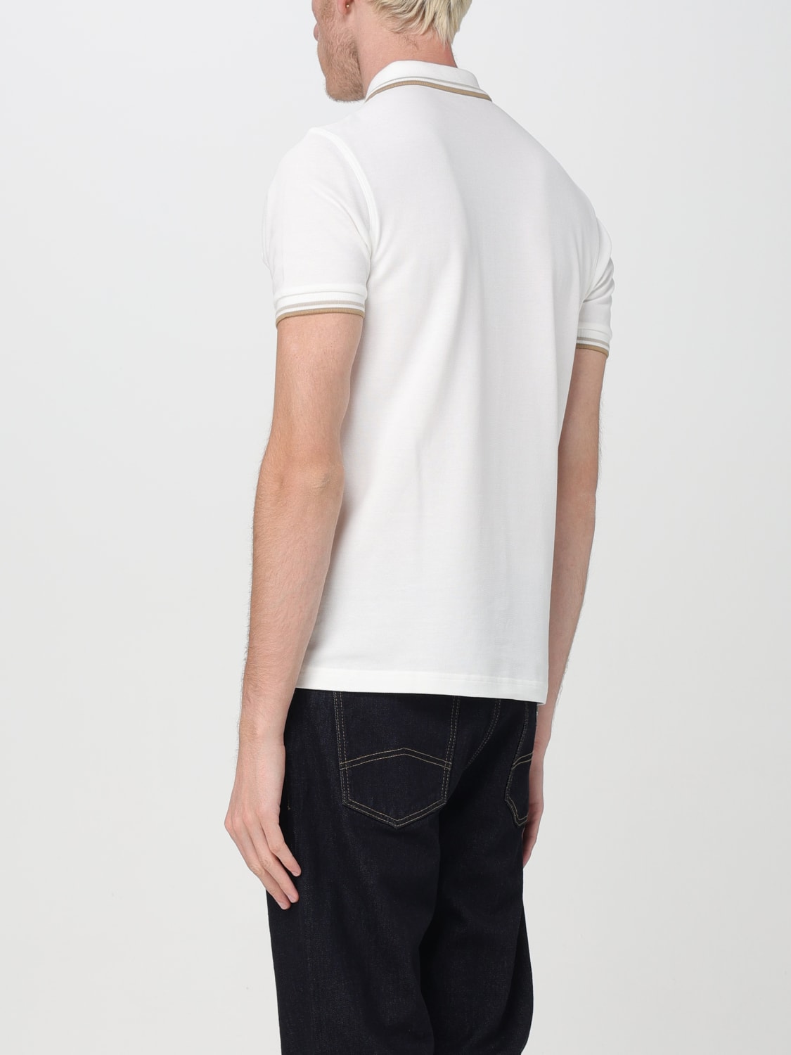 Fred perry white hot sale polo t shirt