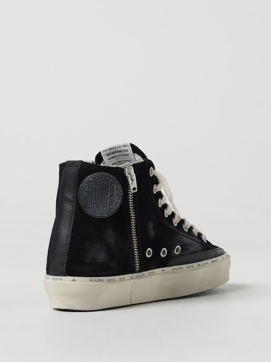 Black high top cheap golden goose