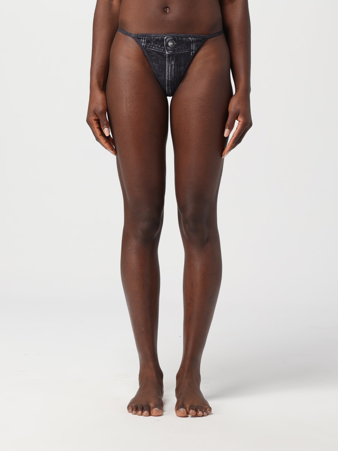 DIESEL, Black Women's Thongs