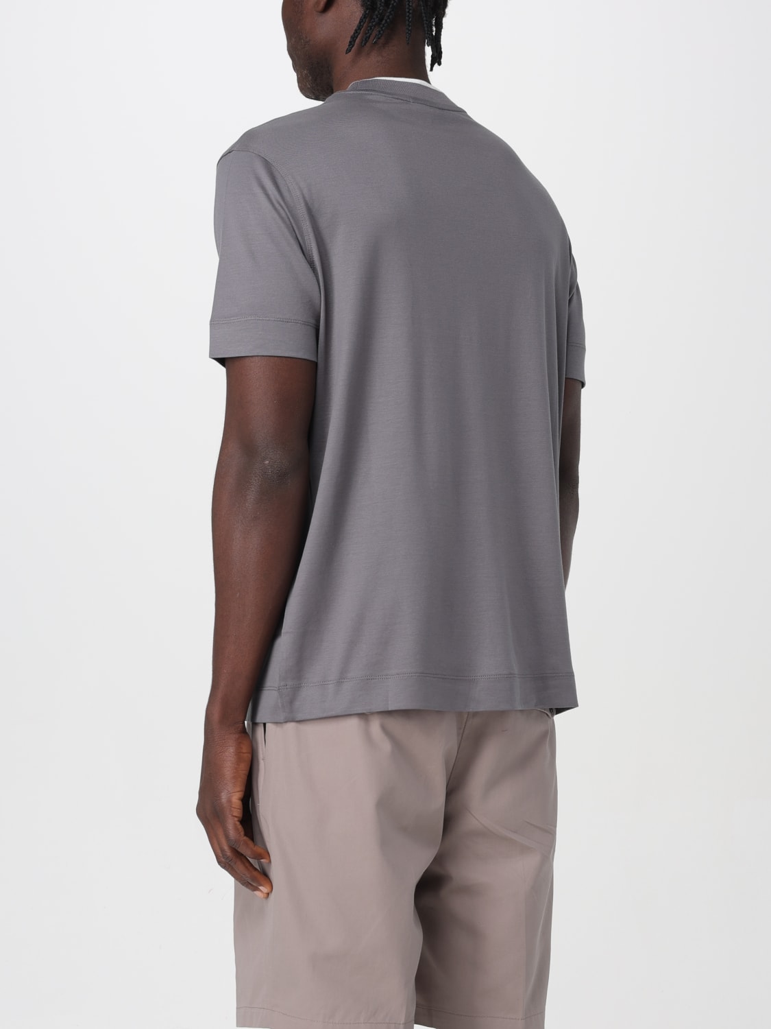 EMPORIO ARMANI：Tシャツ メンズ - グレー 1 | GIGLIO.COMオンラインの 