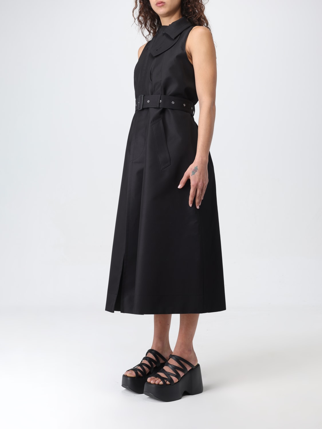 SACAI: dress for woman - Black | Sacai dress 2407074 online at