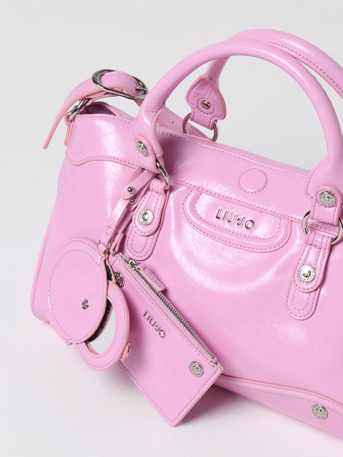 LIU JO: Shoulder bag woman - Pink | LIU JO handbag AA4004E0012