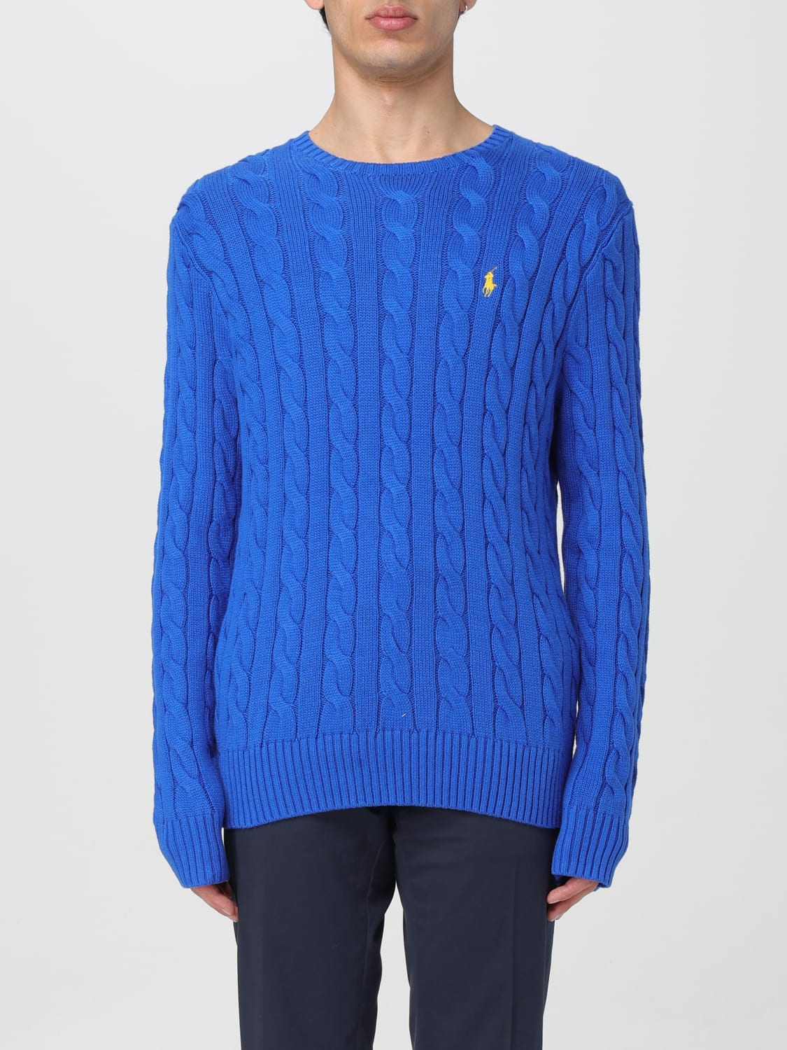 POLO RALPH LAUREN: Sweater men - Blue | POLO RALPH LAUREN sweater ...