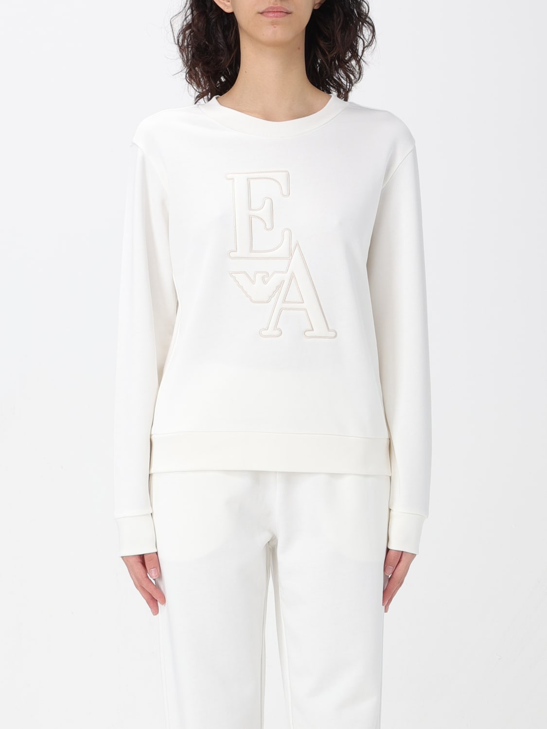 EMPORIO ARMANI: sweater for woman - White | Emporio Armani sweater