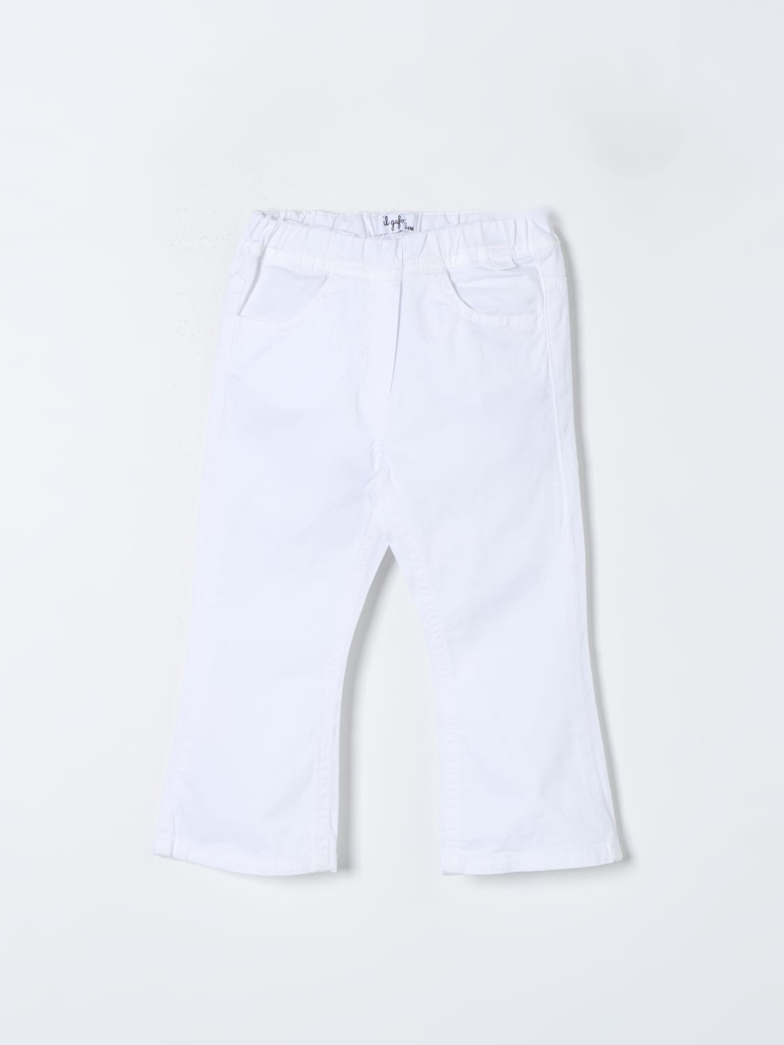Il Gufo two-pocket cotton trousers - White