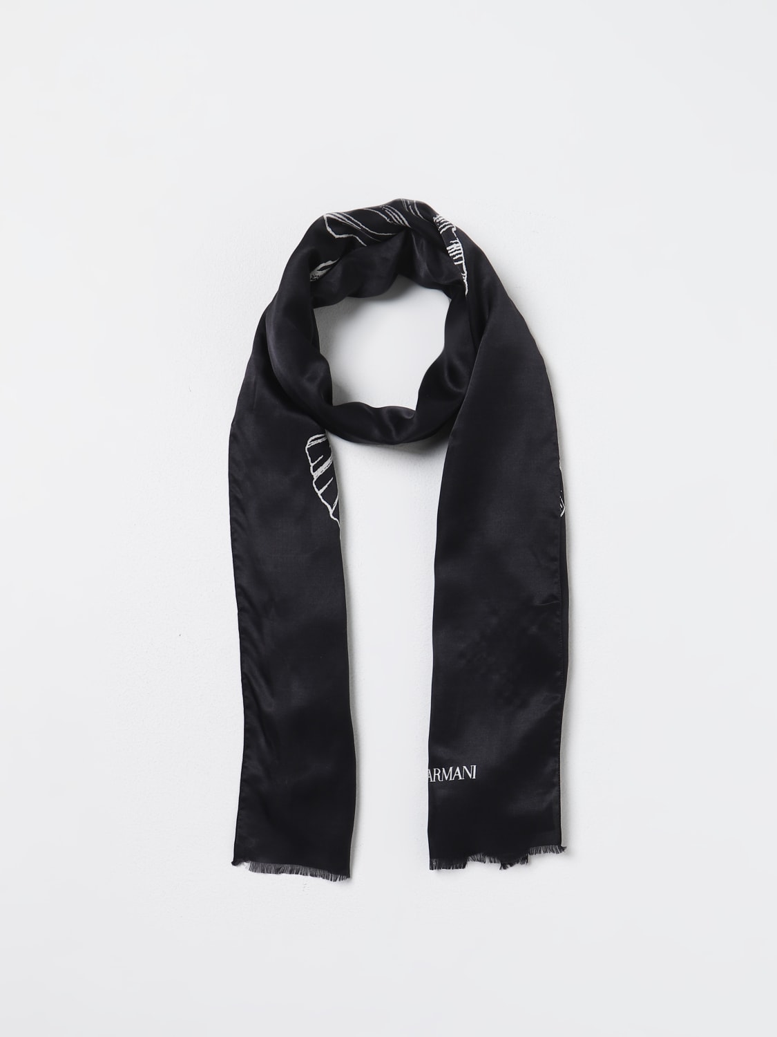 EMPORIO ARMANI scarf for men Black Emporio Armani scarf