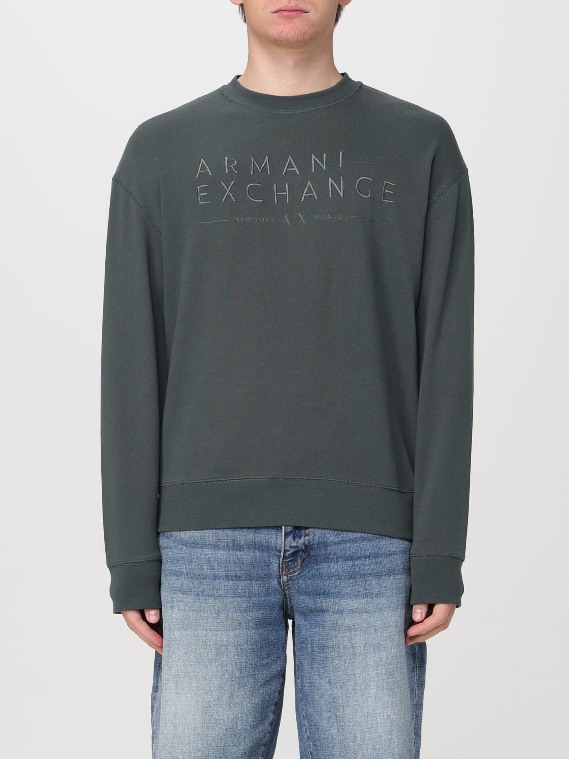 ARMANI EXCHANGE: Sweatshirt men - Green | ARMANI EXCHANGE sweatshirt ...