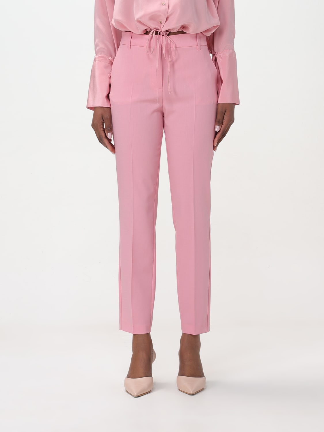 LIVIANA CONTI: Pants woman - Pink | LIVIANA CONTI pants F4SP43 online ...