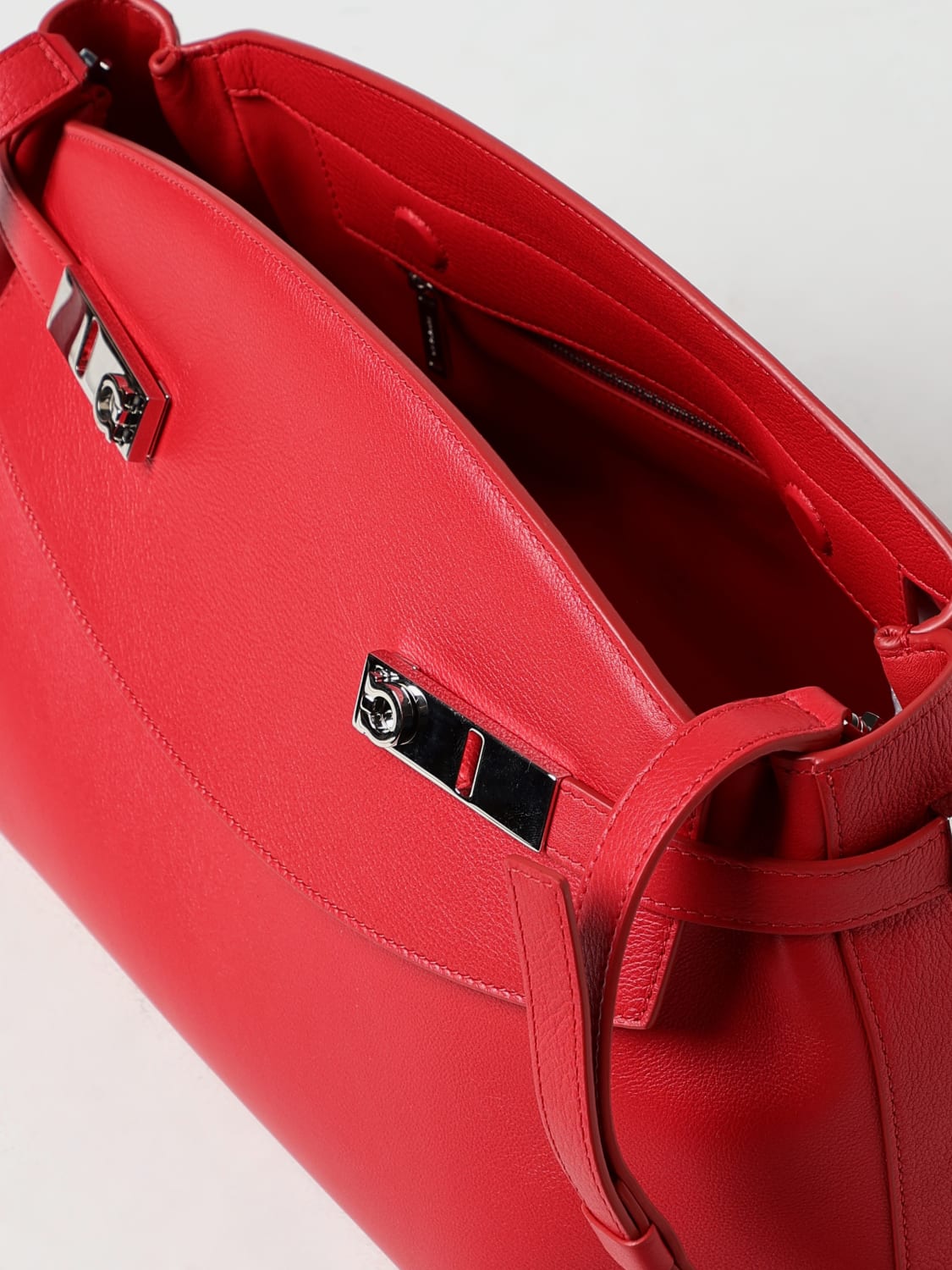 FERRAGAMO: Shoulder bag woman - Red | FERRAGAMO crossbody bags 215890 ...