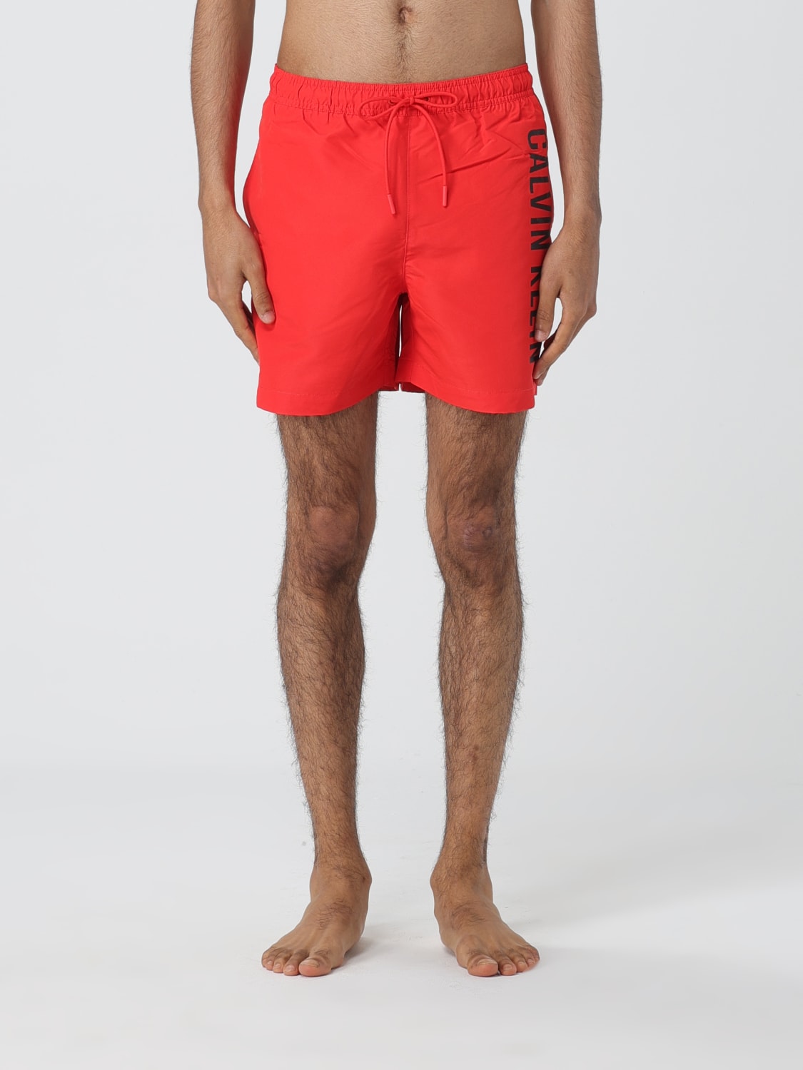 CALVIN KLEIN: Swimsuit men - Red | CALVIN KLEIN swimsuit KM0KM01004 ...