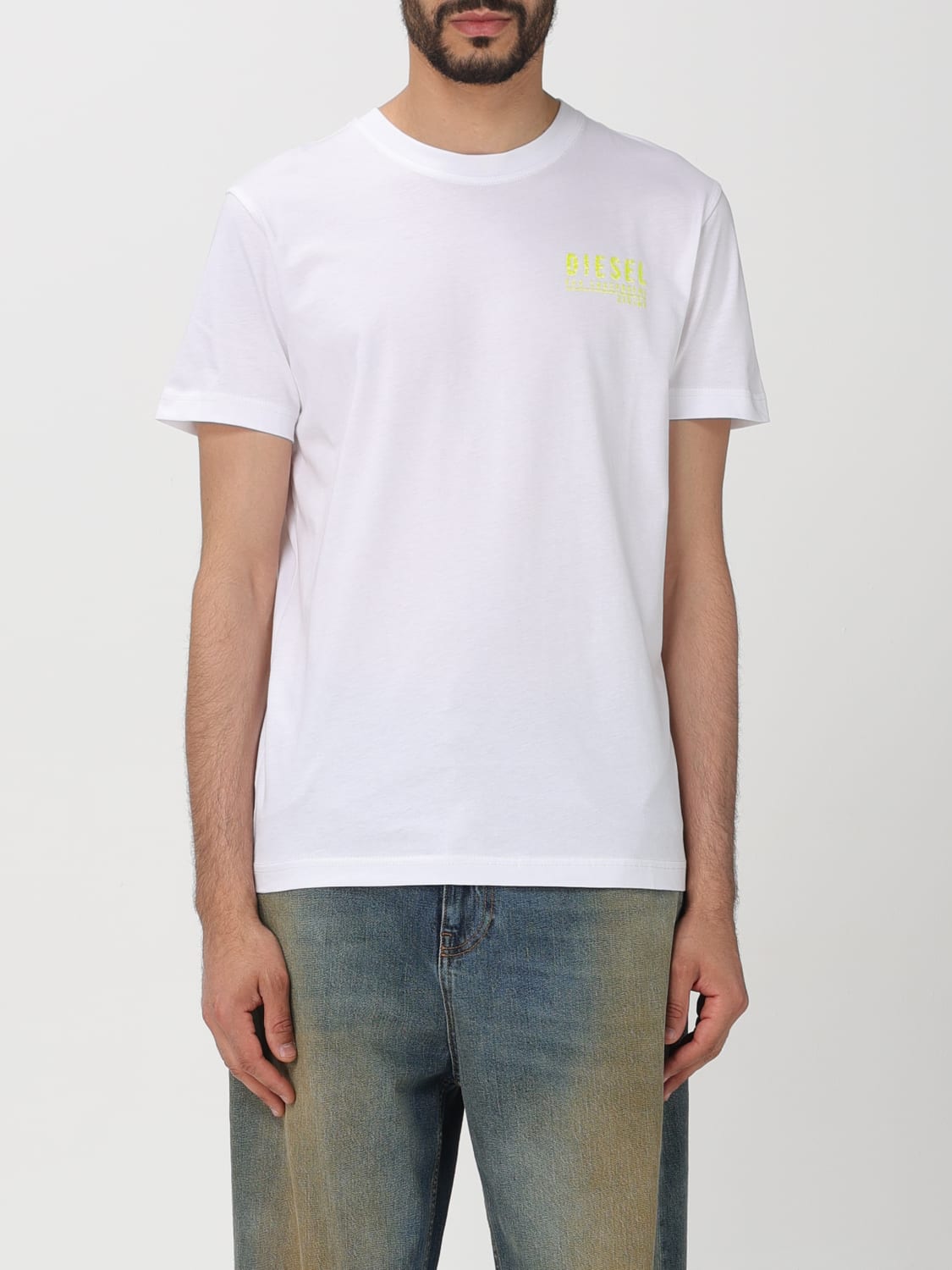 diesel mens white t shirt