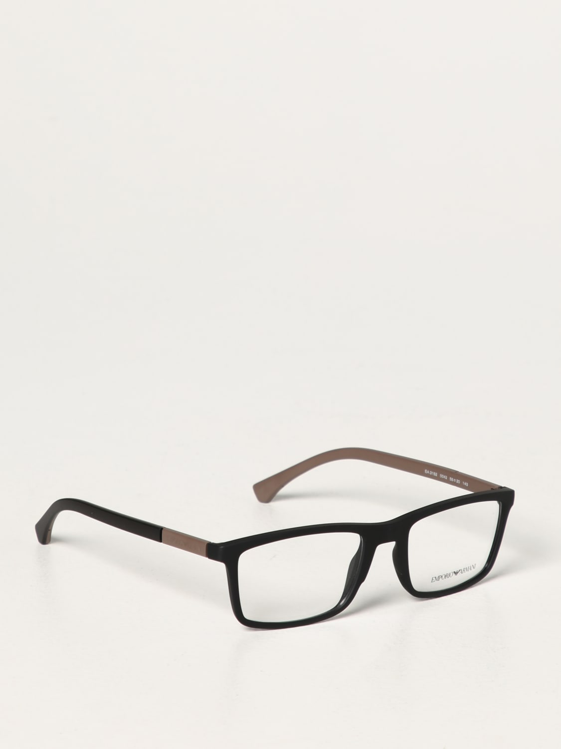 EMPORIO ARMANI Herren Brille Schwarz EMPORIO ARMANI