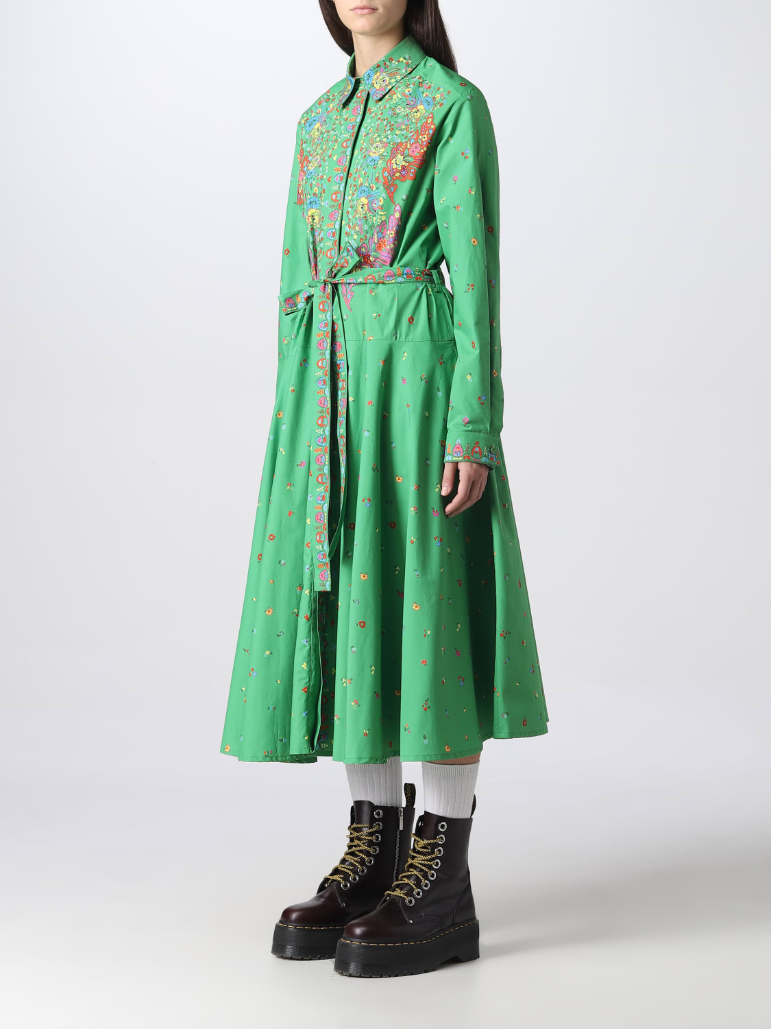 Kenzo green cheap dress